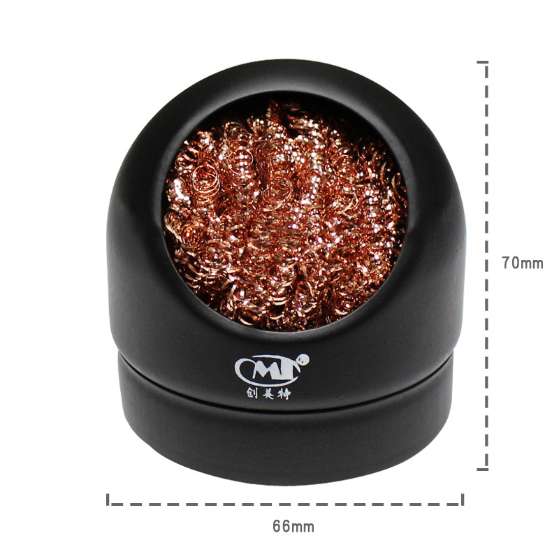 ที่ทำความสะอาดหัวแร้ง (กรอบสีดำอย่างดี) Welding Iron Head Cleaner Wire Ball Cleaning