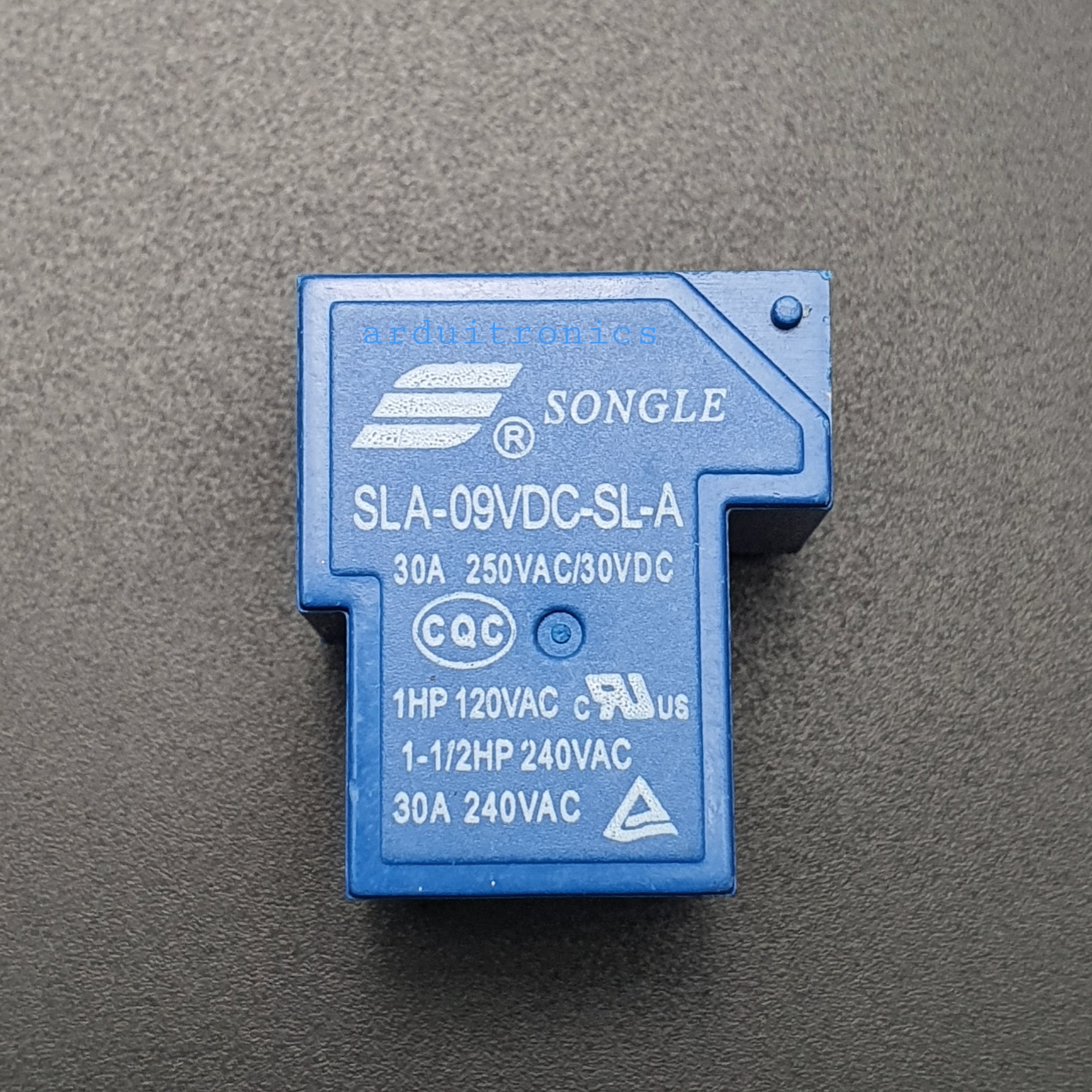 หัวรีเลย์ Relay 9V 30A แบบ 4 ขา รุ่น SLA-9VDC-SL-A ( ยี่ห้อ Songle )