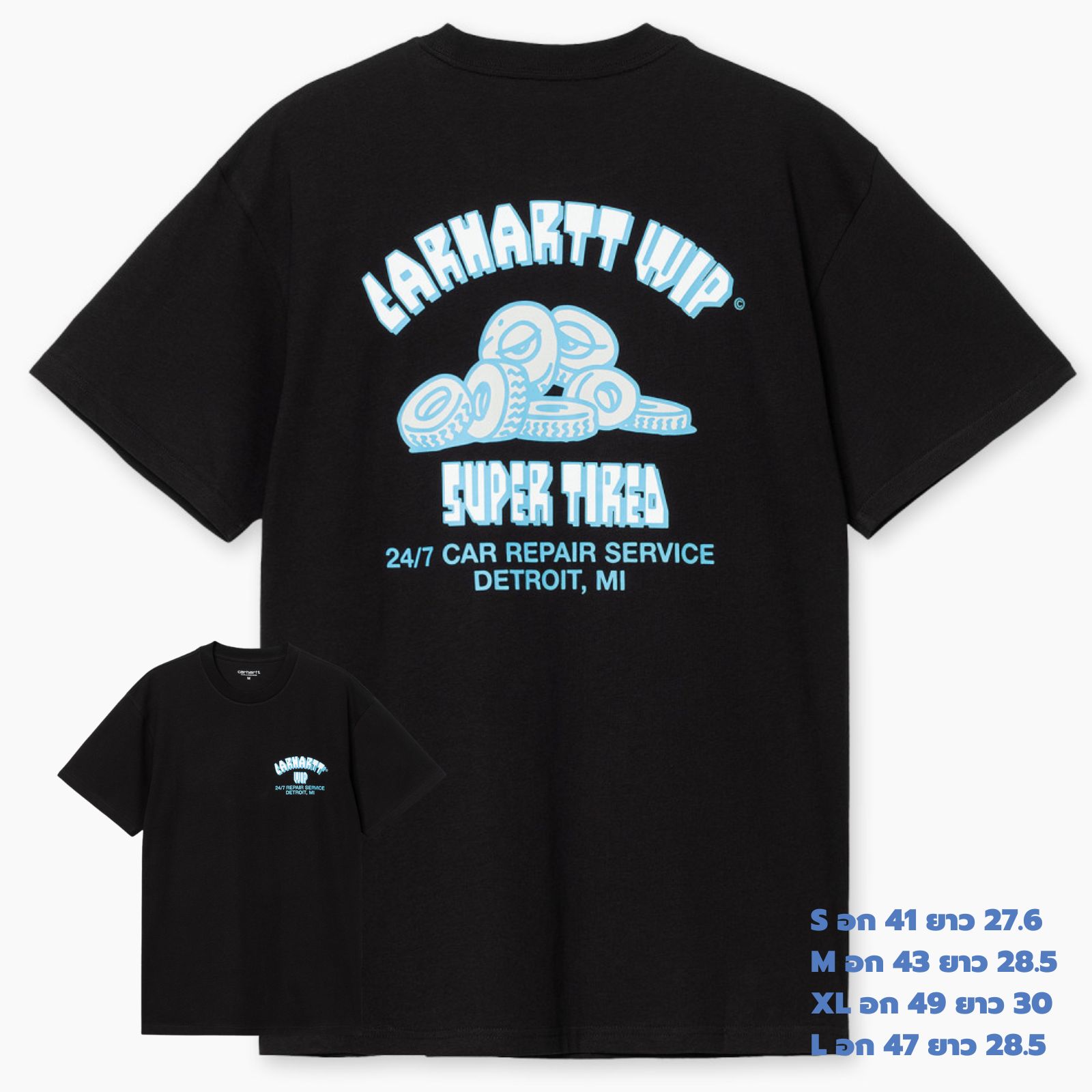 เสื้อยืด Carhartt Super Tired Black
