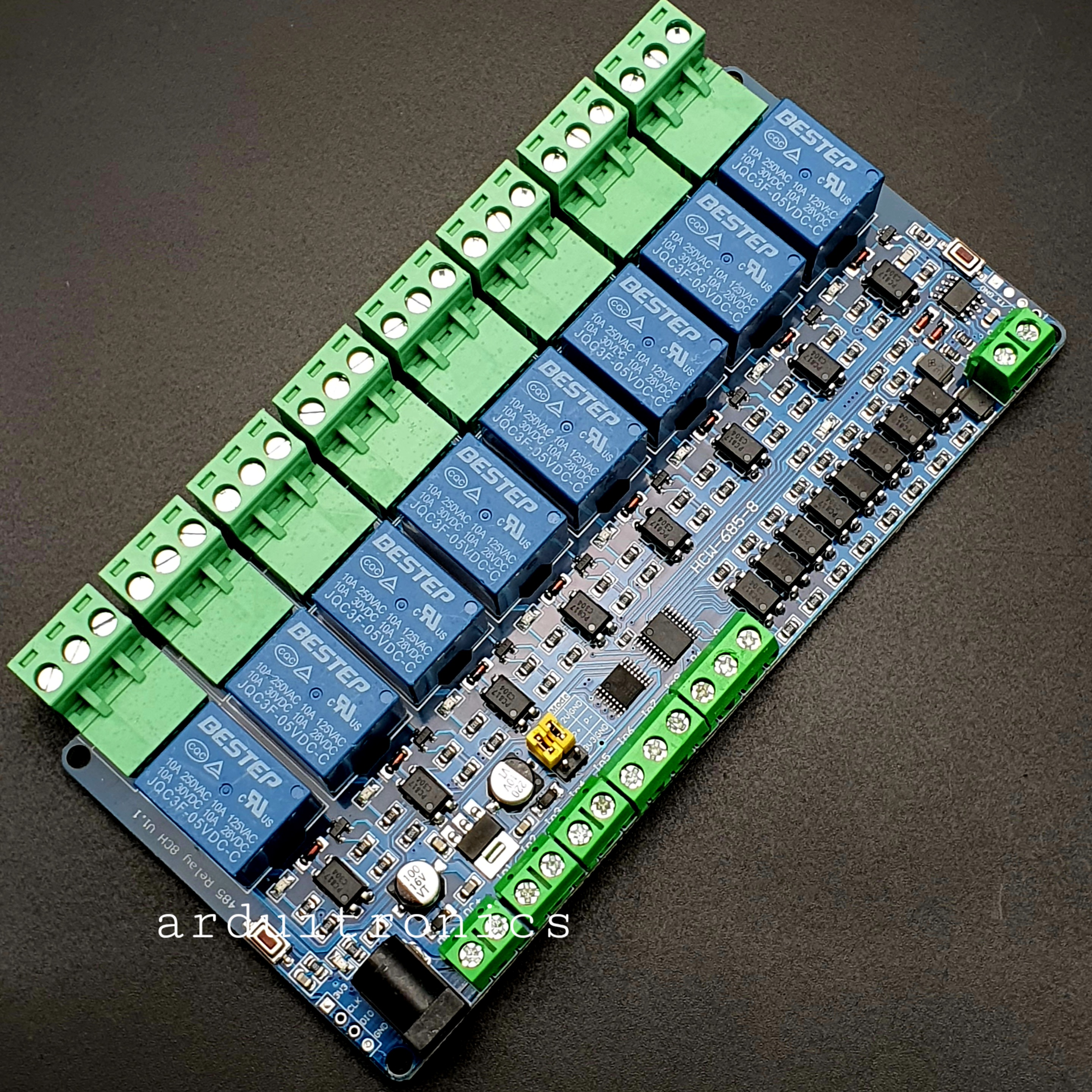 Modbus - RTU 8 Channel Relay Module RS485/TTL (5V)