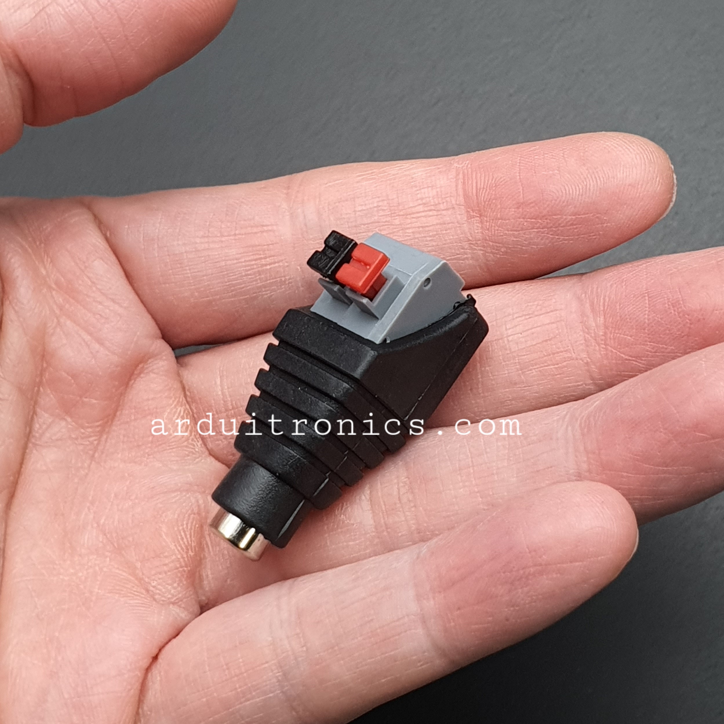 DC Power Connector DC Jack หัวแจ็ค ตัวเมีย Female Adapter Jack Plug 5.5 x2.1 mm ขนาดพอดีกับหัว Jack Arduino ไม่ต้องบัดกรี