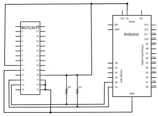 IC ขยายขา 16 ขา I/O สำหรับ Arduino เบอร์ MCP23017