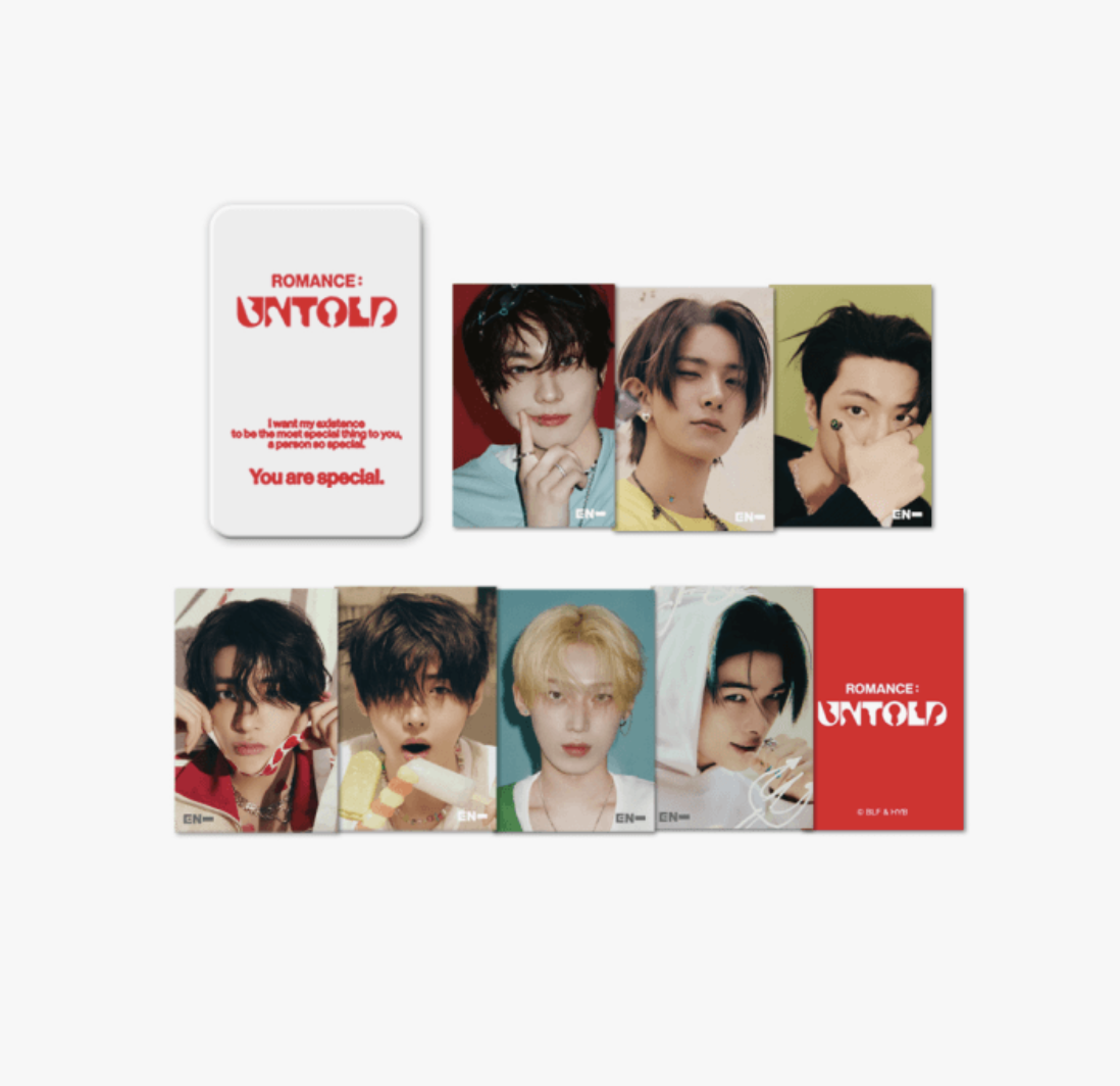 Enhypen - LENTICULAR MINI CARD & TIN CASE SET (ROMANCE : UNTOLD).