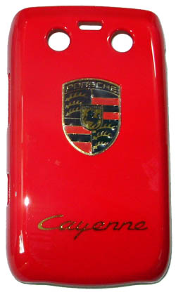 เคสโทรศัพท์มือถือแบบฝาหลัง พลาสติกแข็ง Porsche Cayenne Red Blackberry BB9700