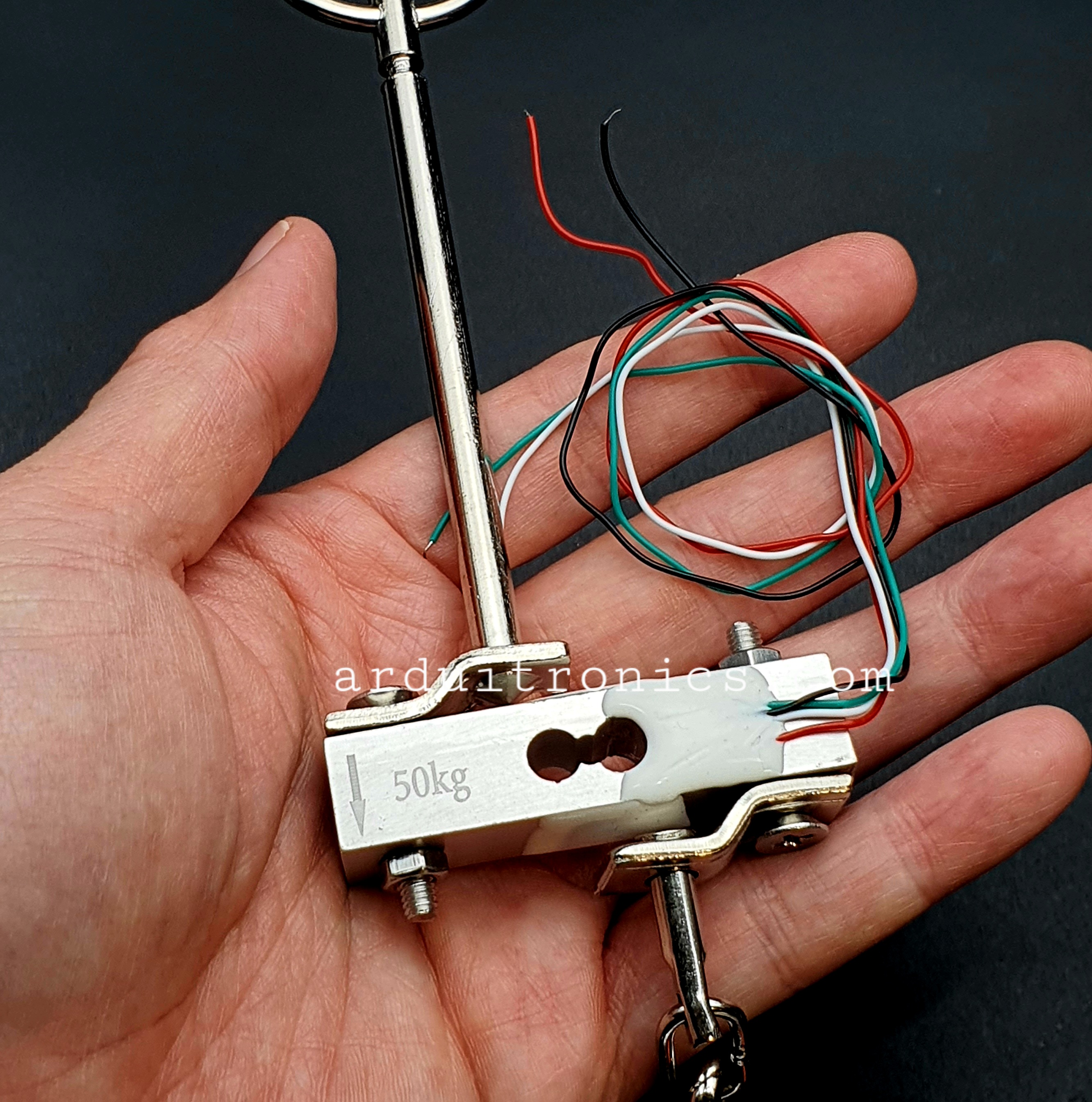 Load Cell - 50kg, Straight Bar with Hook