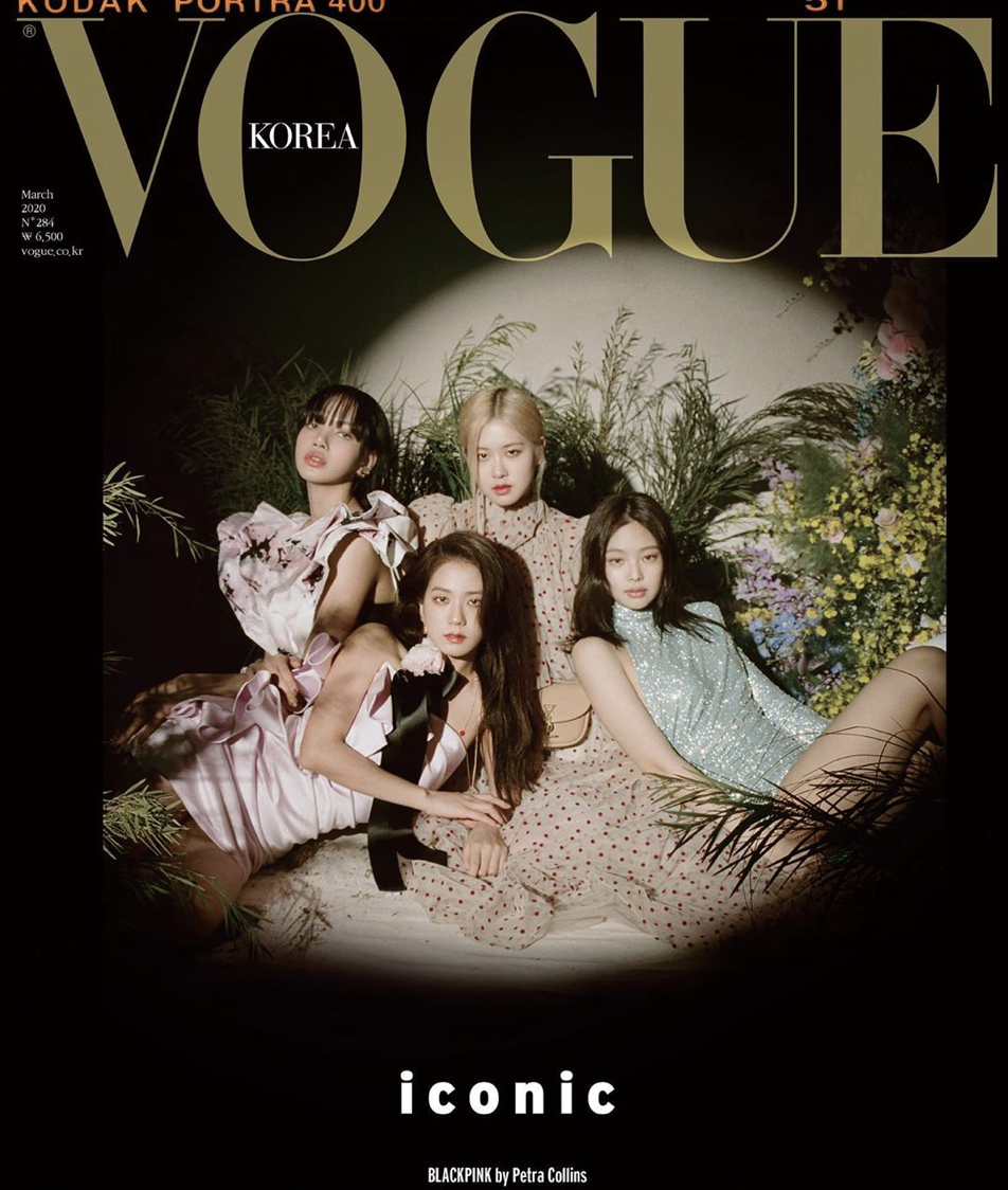 BLACKPINK - นิตยสาร VOGUE KOREA มีนา 2020 - ปก blackpink รูปรวม แบบ ที่ 1