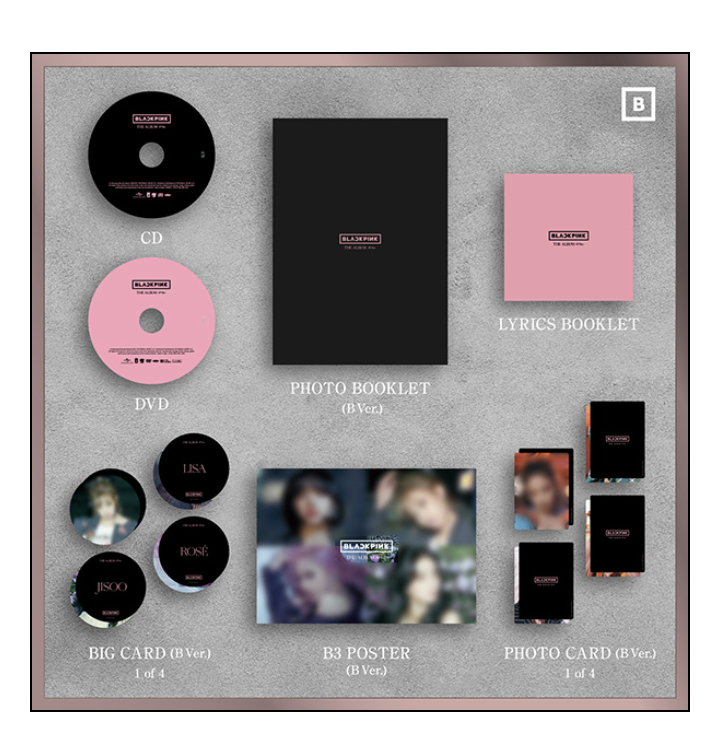 BLACKPINK - THE ALBUM -JP Ver แบบ Limited 【初回限定盤 B Ver.】 แบบ CD+DVD ของญี่ปุ่นนะคะ