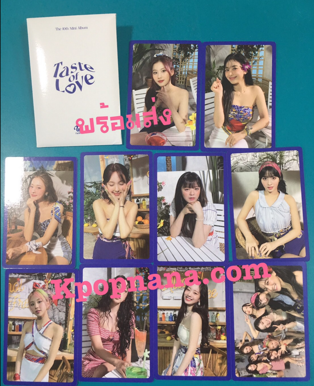 TWICE - ของแถม พิเศษ รอบ พรีออเดอร์ photocard set 10 แผ่น แบบที่ 8 พร้อมส่ง