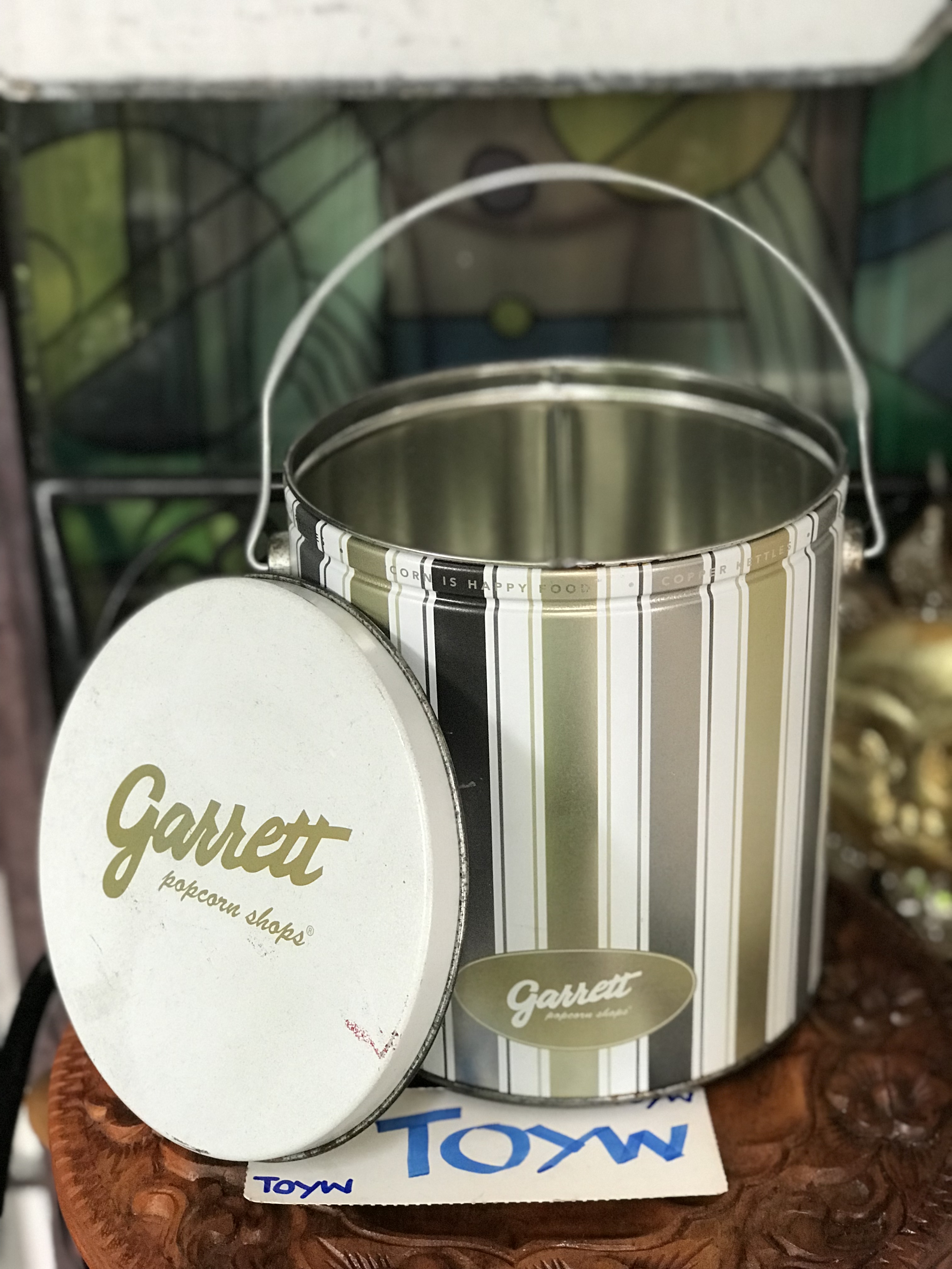 เริ่มต้น 290 บาท มิอสอง กระป๋อง ถังป็อบคอร์นกาเร็ต popcorn Garrett มีรอยบ้าง ไม่ผุ สำหรับนักสะสม