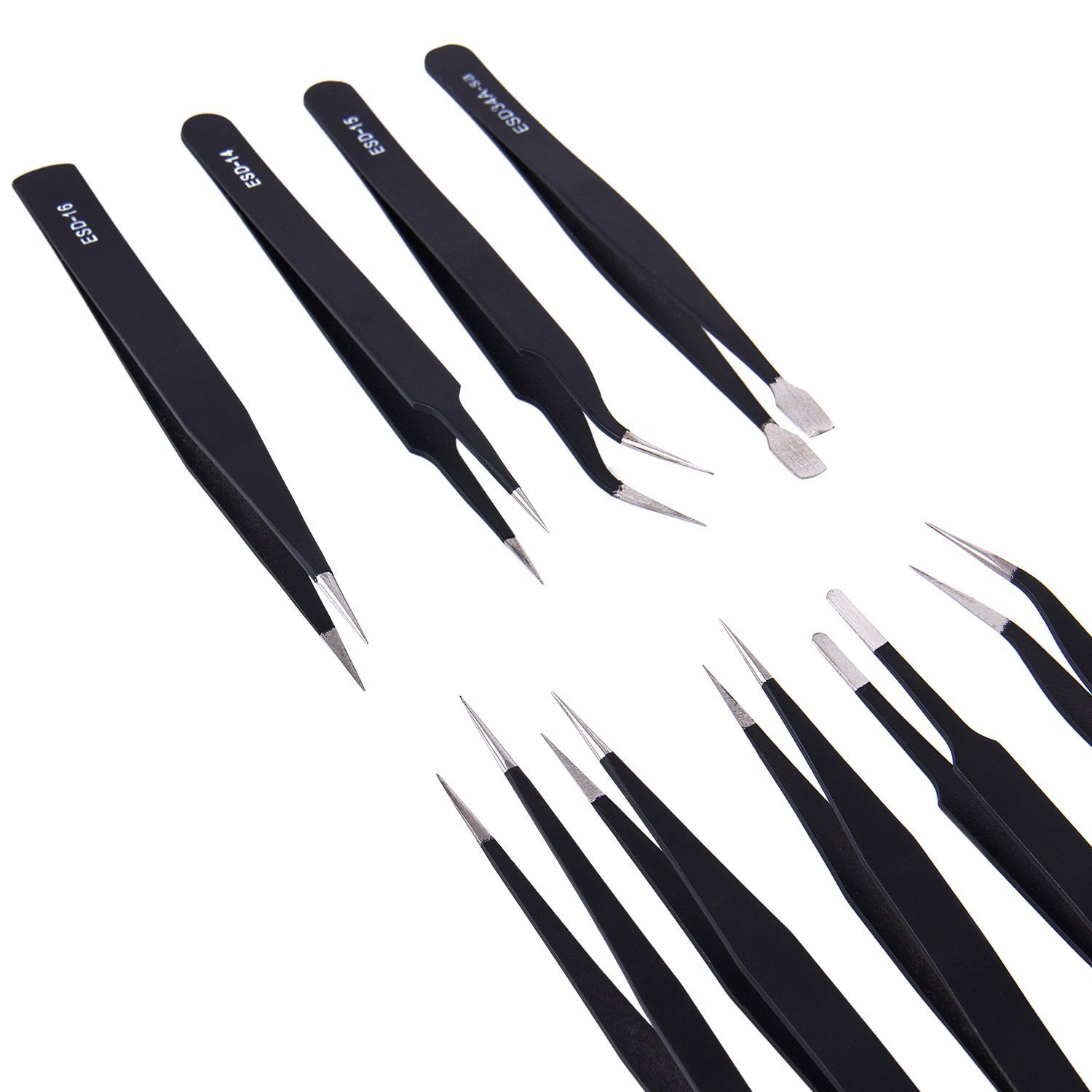 คีมคีบ (Tweezer) ยี่ห้อ VETUS ป้องกันไฟฟ้าสถิตย์ รุ่น ESD-10 ถึง ESD-17