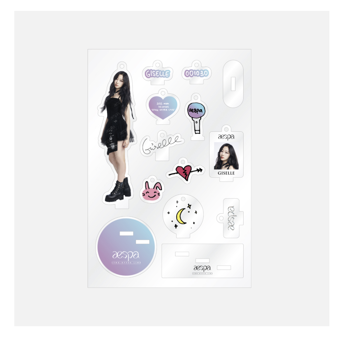 aespa - aespa 1st Concert 'SYNK : HYPER LINE' 2nd MD Line up - Acrylic Stand Keyring - Giselle