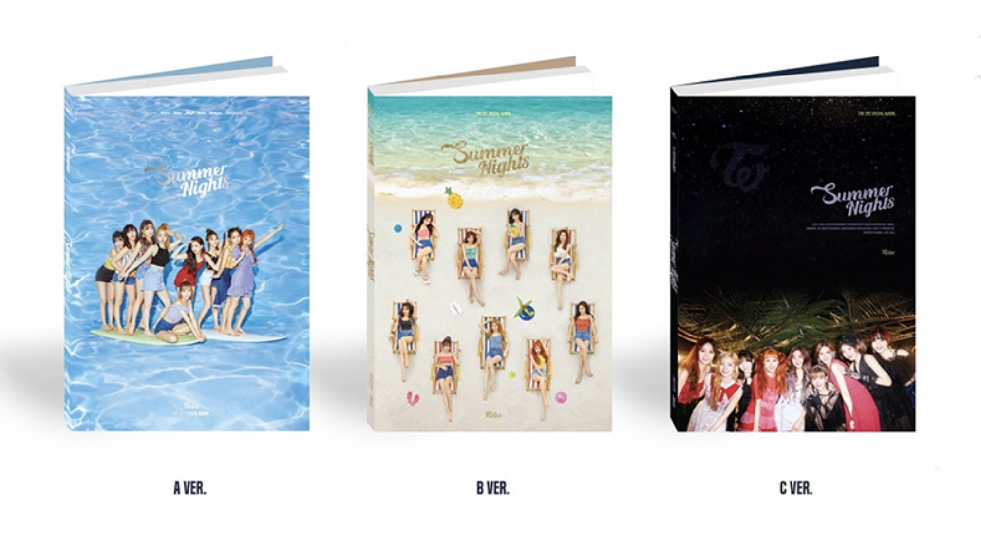 TWICE - Special Album Vol.2 [SUMMER NIGHTS] แบบ set 3 ปก A B C ver