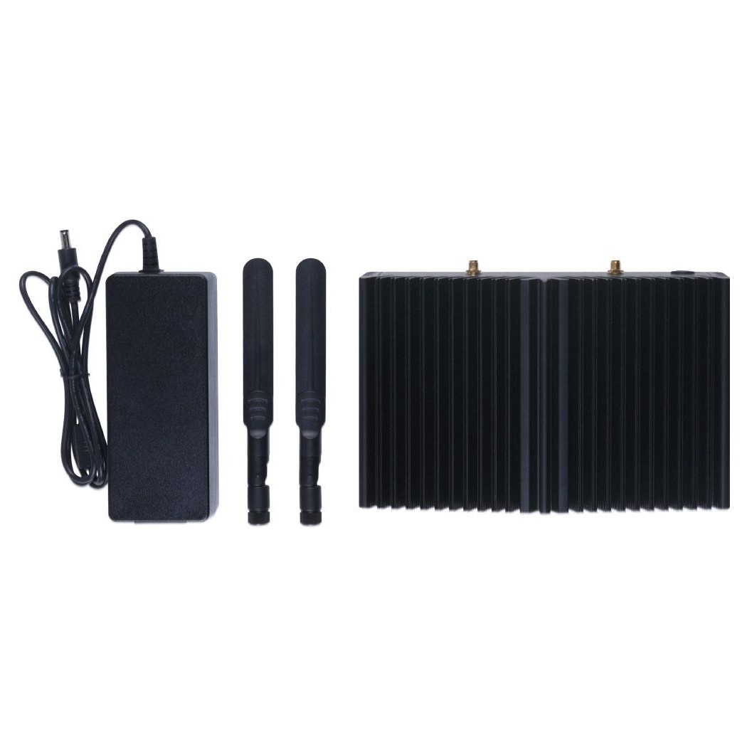 [สินค้า Pre-order] Jetson SUB Mini PC-Black with Jetson Xavier NX module, OLED screen, Passive Heat Dissipation Design, no-fan Designing, 256GB SATA SSD, WiFi, Antennas and pre-installed JetPack System - Seeed Nvidia