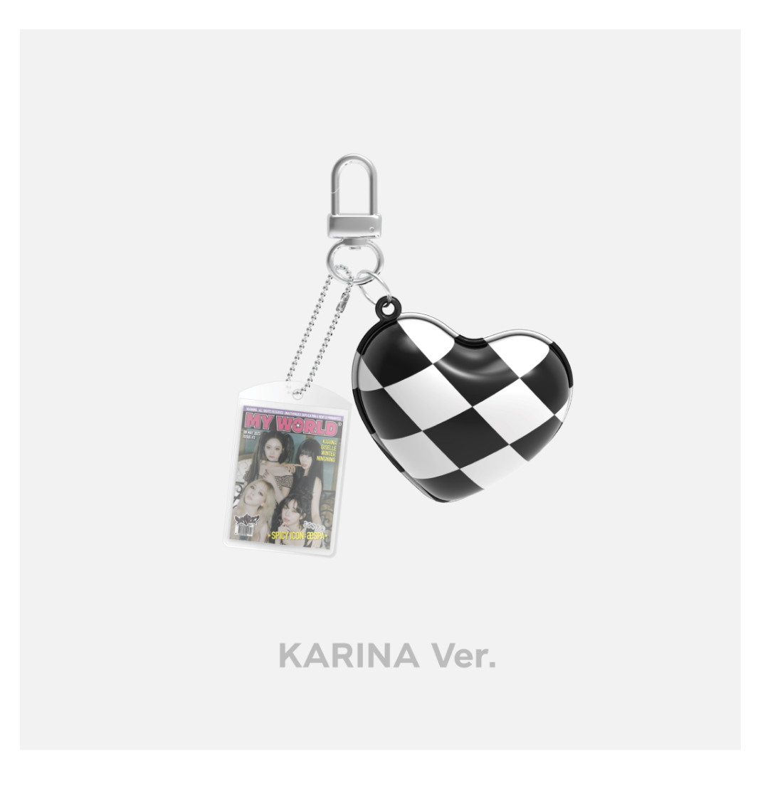 aespa - my world md - cushion key ring - แบบ karina
