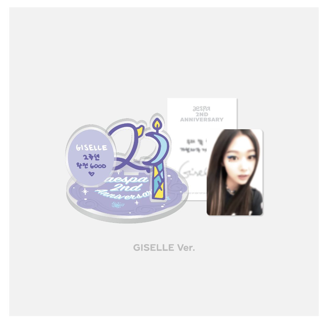 aespa - aespa Debut 2nd Anniversary MD -Acrylic Stand & AR Voice Card Set แบบ Giselle