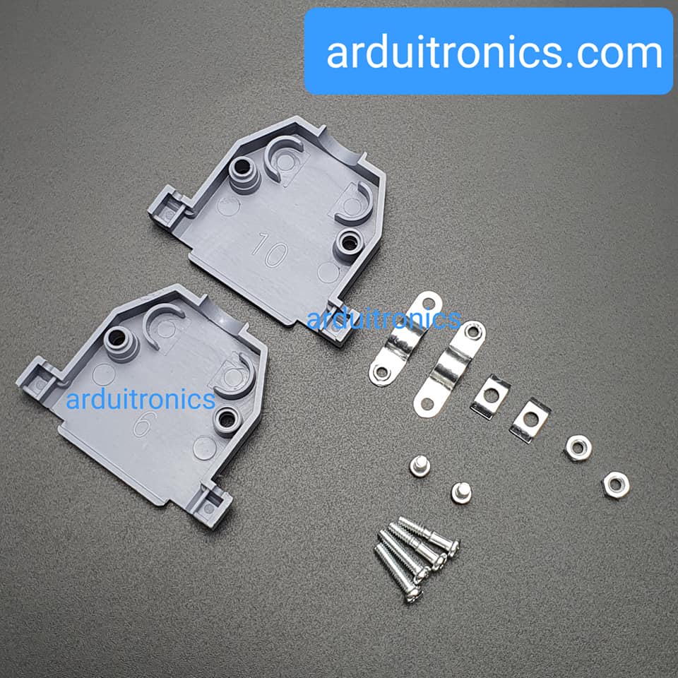 RS232 25 Pin Com Port DB25 Head Female พร้อมกรอบครอบหัว (ชุดหัวประกอบ DB25 ตัวเมีย)