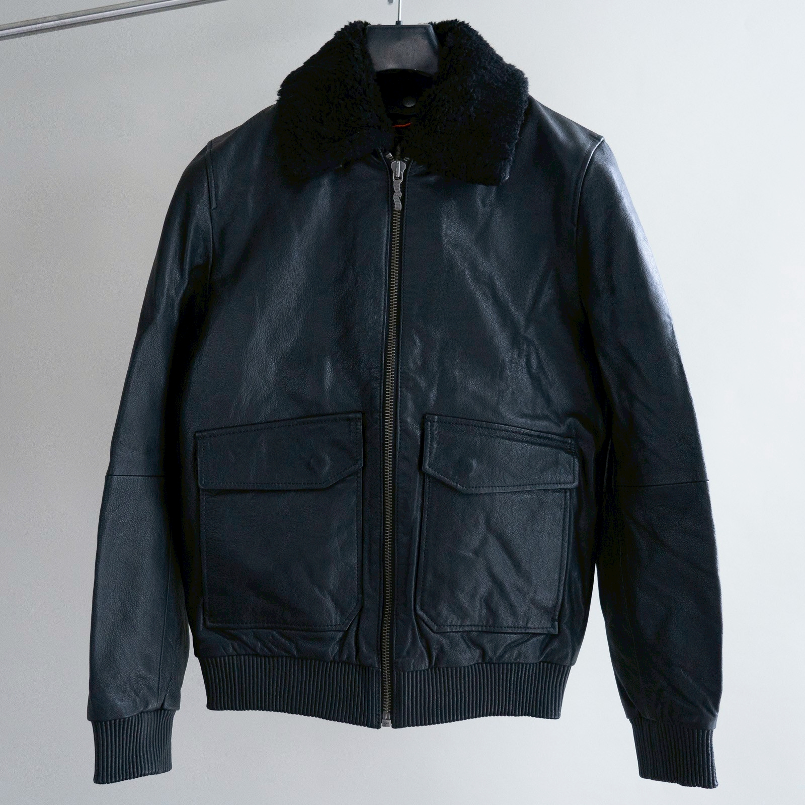 Tjalle - Leather Pile Jacket