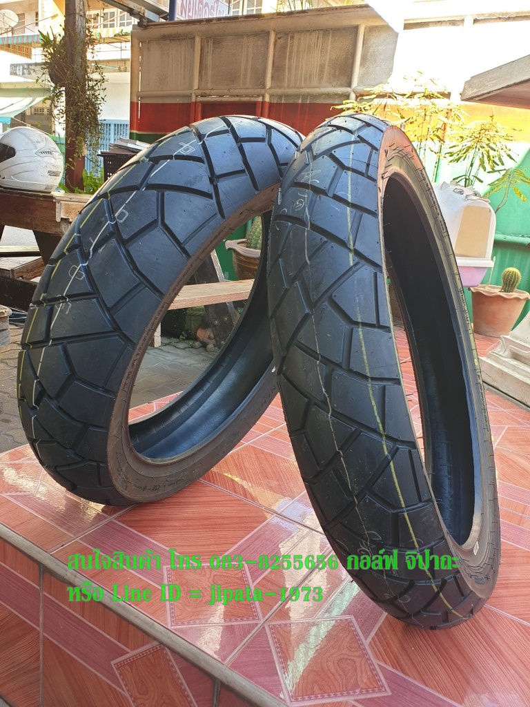 (Dunlop) ยางนอก Dunlop Trailmax D609 ติดรถ Honda CB500X ปี 2019 (ขายเป็นคู่)