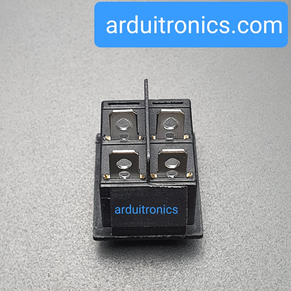 สวิตช์เปิดปิด KCD4 250VAC 15A High current switch 15A 250VAC สีดำ