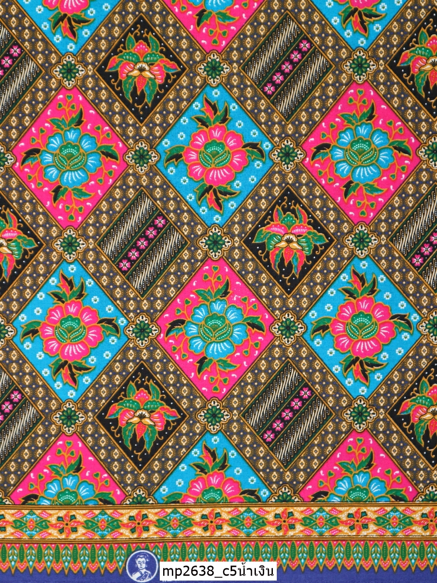 [D-MP2638] ผ้าถุงแม่พลอย 1.8เมตร เย็บพร้อมนุ่ง คอตต้อน 100%