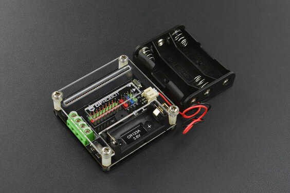 micro: IO-BOX Expansion Board with On-board Li-ion Battery Power (แท้จาก DFRobot)