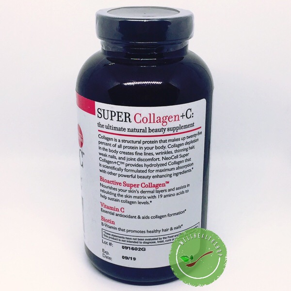 Neocell Super Collagen +C with Biotin 360 tablets คอลลาเจน สูตร บำรุง ผิว ผม เล็บ