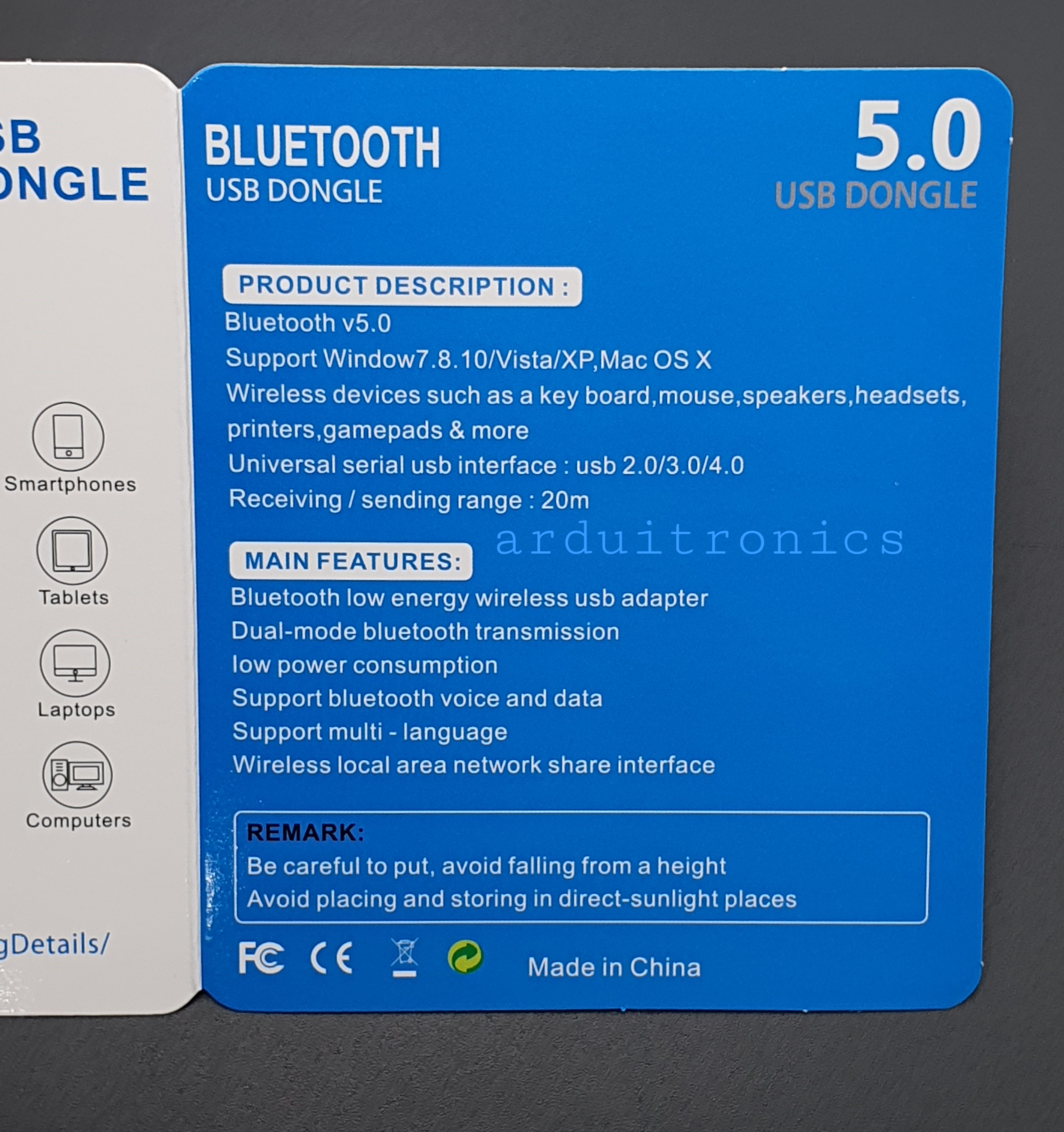 Bluetooth Adapter 5.0 USB Bluetooth 5.0 Audio Receiver Transmitter