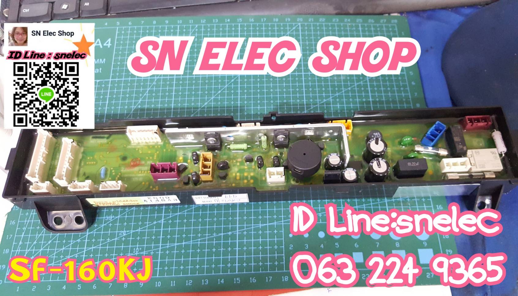 บอร์ดเครื่องซักผ้า ฮิตาชิ รุ่น SF-160KJ พาร์ท PTSF-160KJ*011 อะไหล่เลิกผลิต
