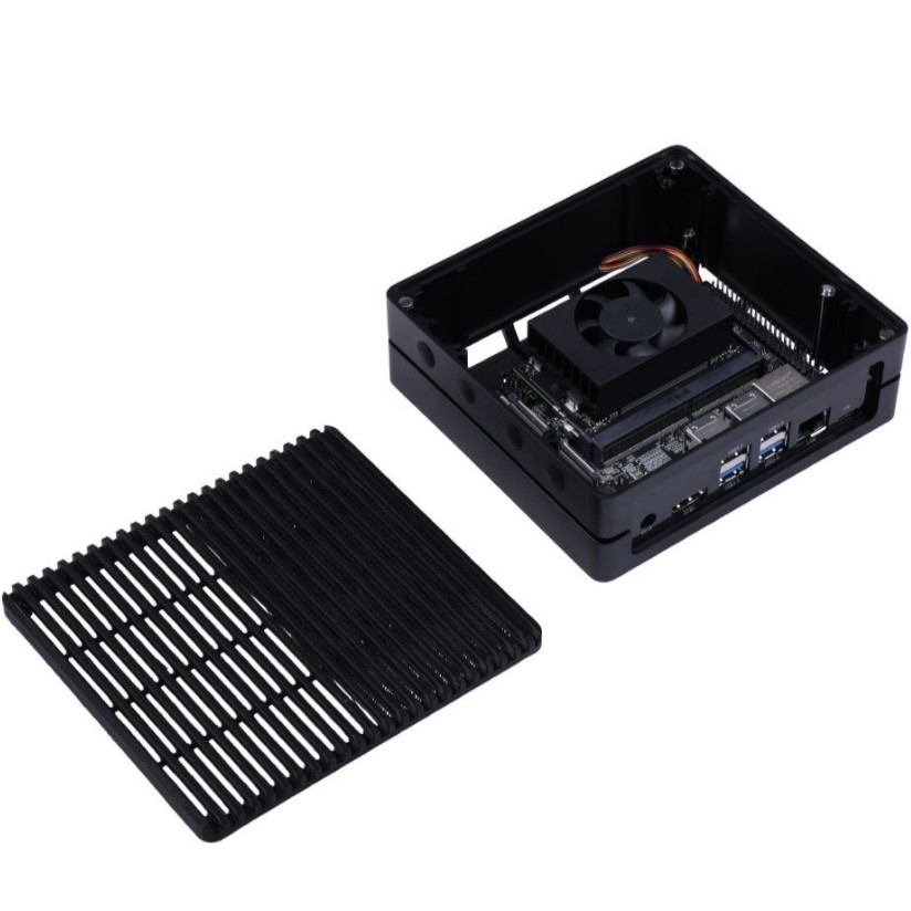 reComputer J4012-Edge AI Device with NVIDIA Jetson Orin™ NX 16GB module, 4xUSB 3.2, M.2 Key E & Key M Slot, Aluminum case, Pre-installed Jetpack System with NVIDIA JetPack™ on 128GB NVMe SSD - Seeed Nvidia