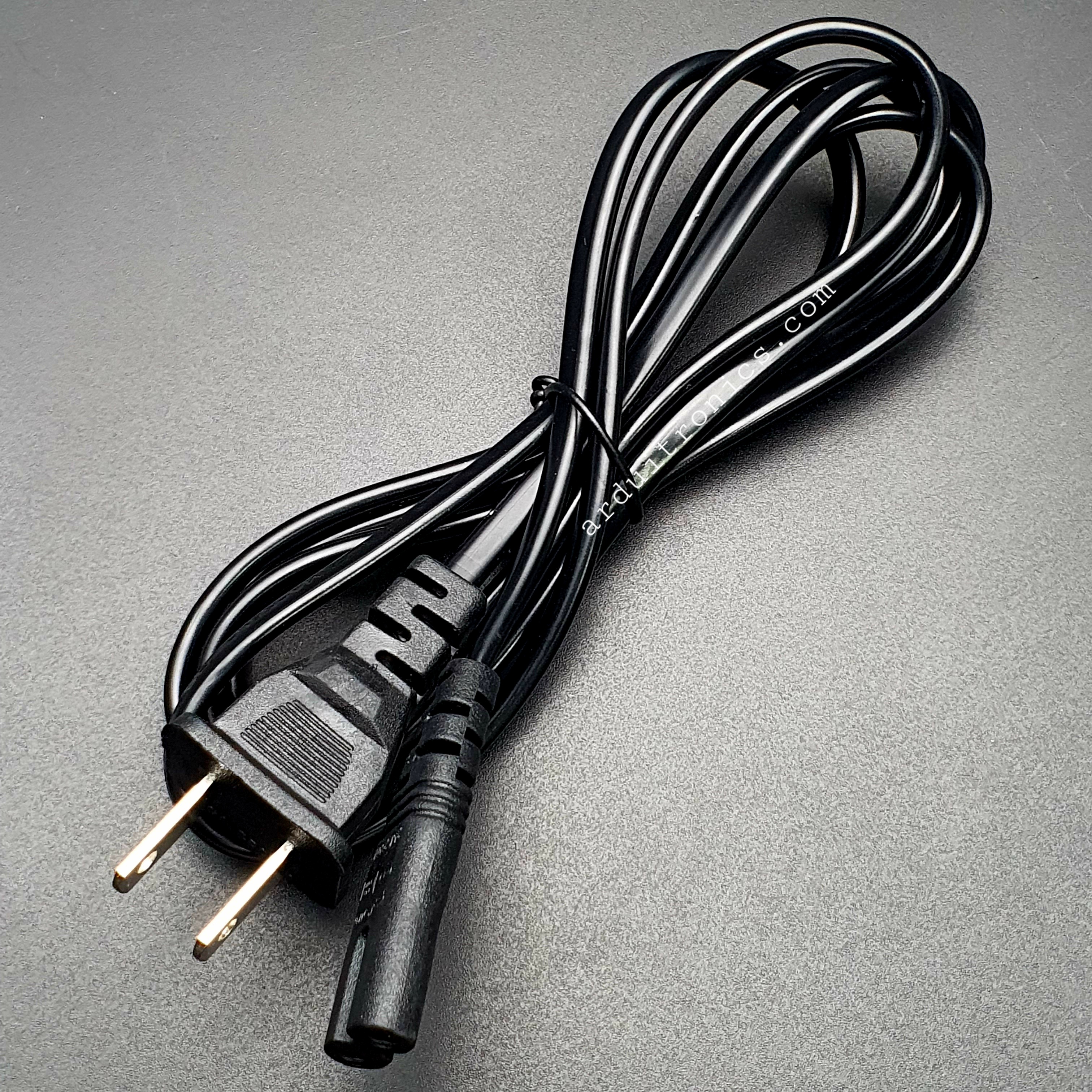 สายต่อ power adapter (Notebook) แบบ 2 หัว ยาว 1.5m Round Socket