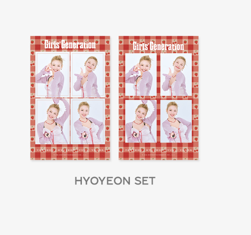 Girls' Generation -2025 SM SEASON'S GREETINGS MD -4Cut Photo set แบบ Hyoyeon
