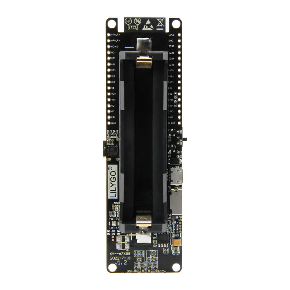 LILYGO T-A7608E-H (WiFi, BT, 3G/4G) with GPS พร้อมรางถ่าน 18650