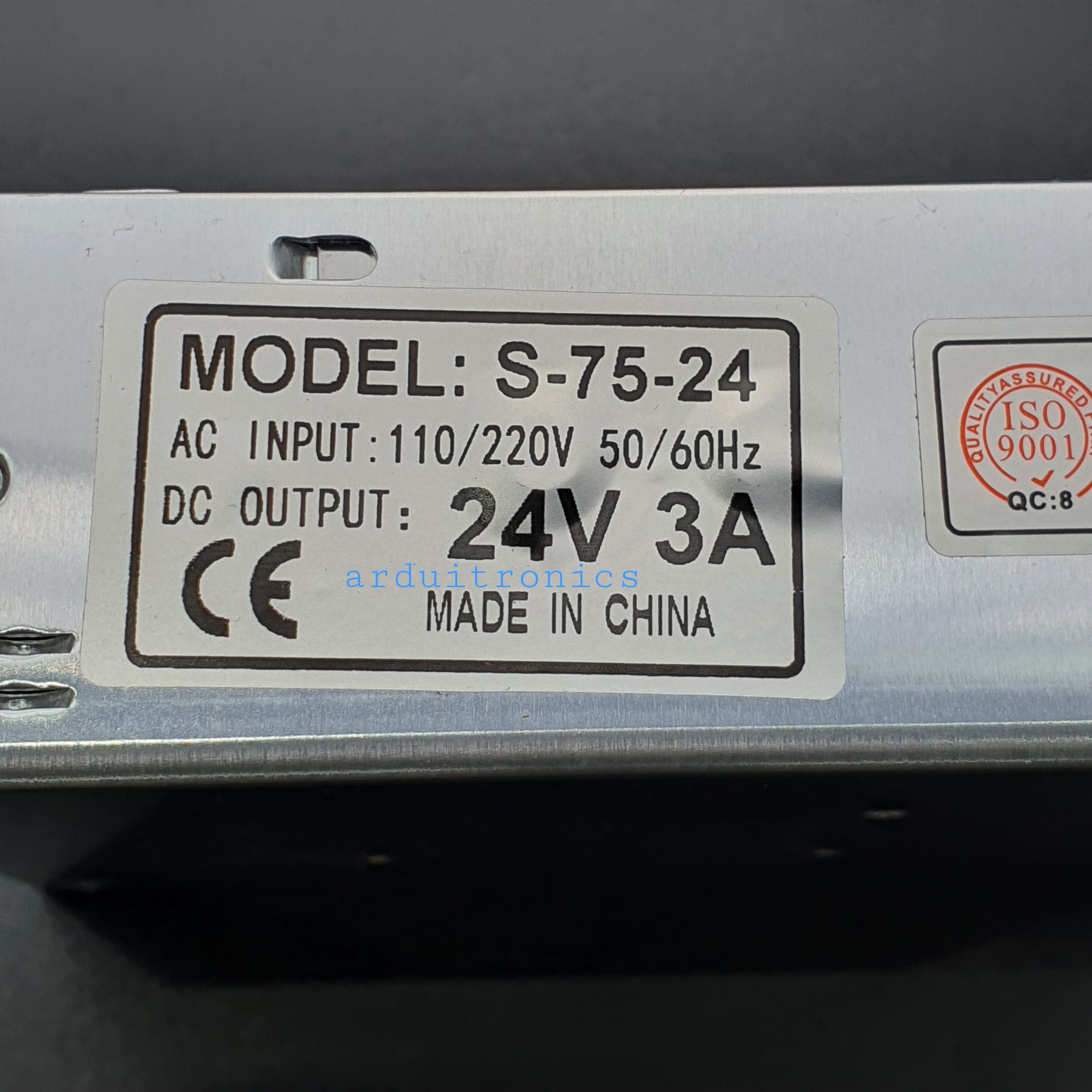 Switching Power Supply 24V 3A 75W