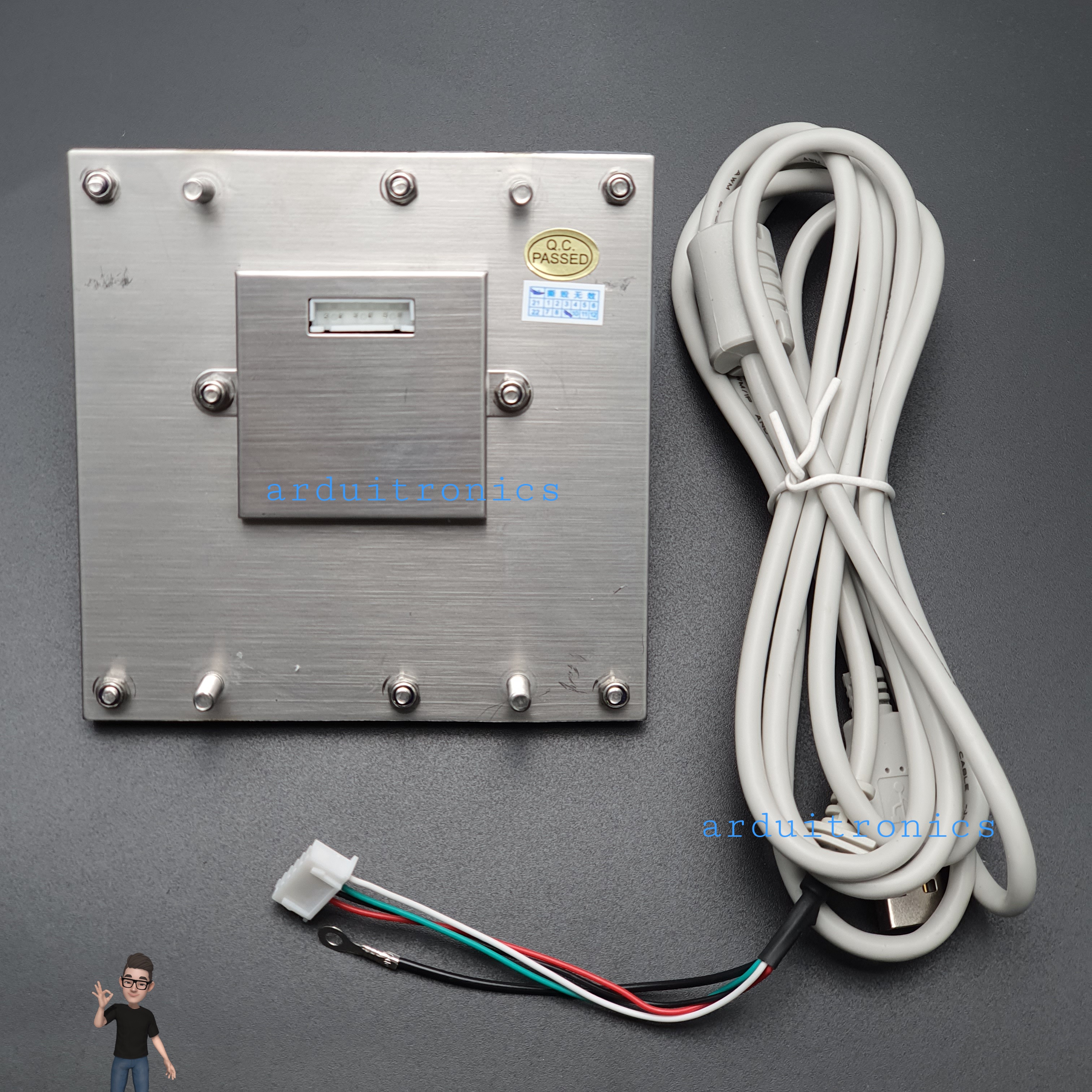[Industrial Grade] Waterproof Metal 4x4 Matrix Keypad (D-8201) พร้อมสาย connector USB Interface