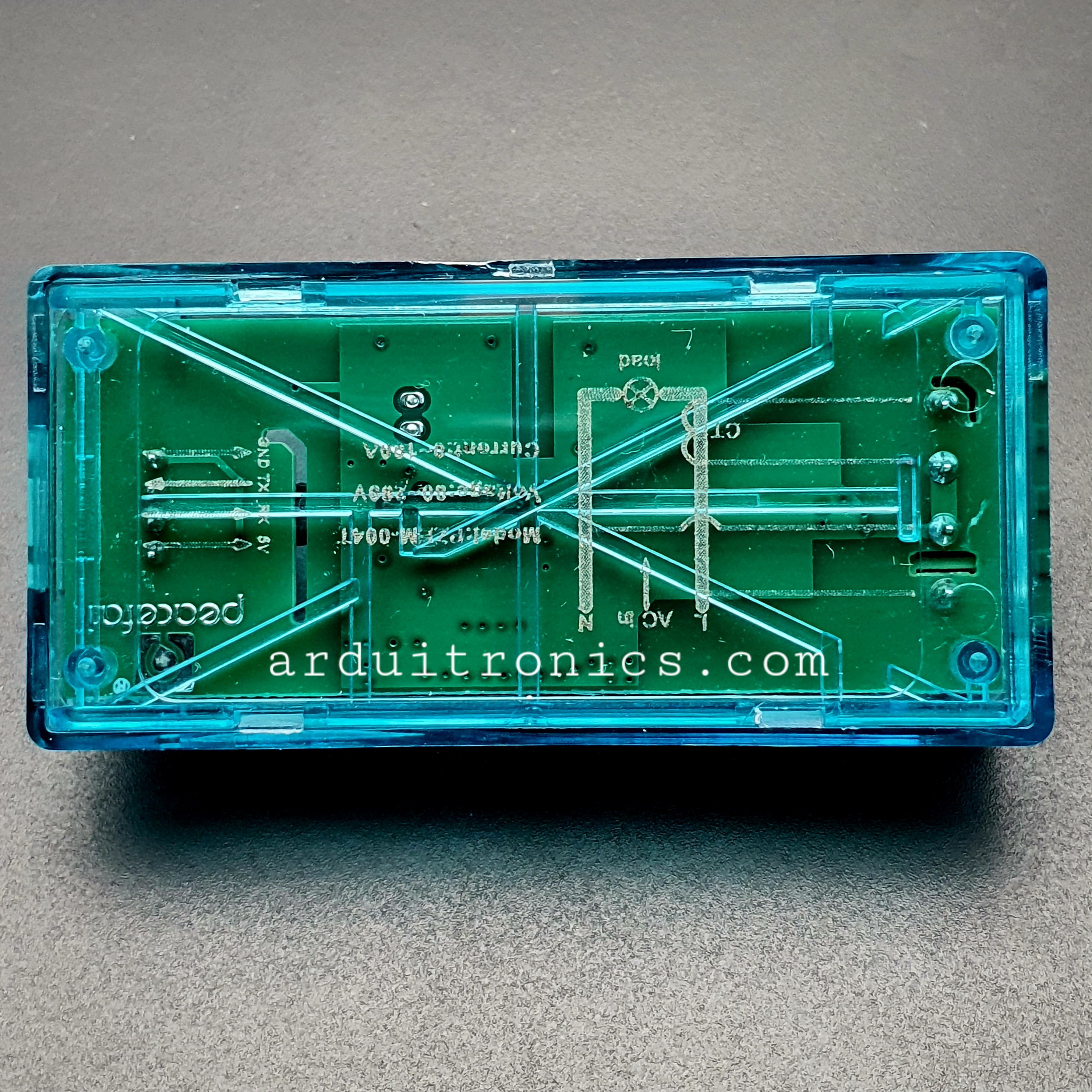 PZEM-004T AC Digital Power Energy Meter Module with Open/Close Current Transformer แบบมีกรอบใสอย่างดี