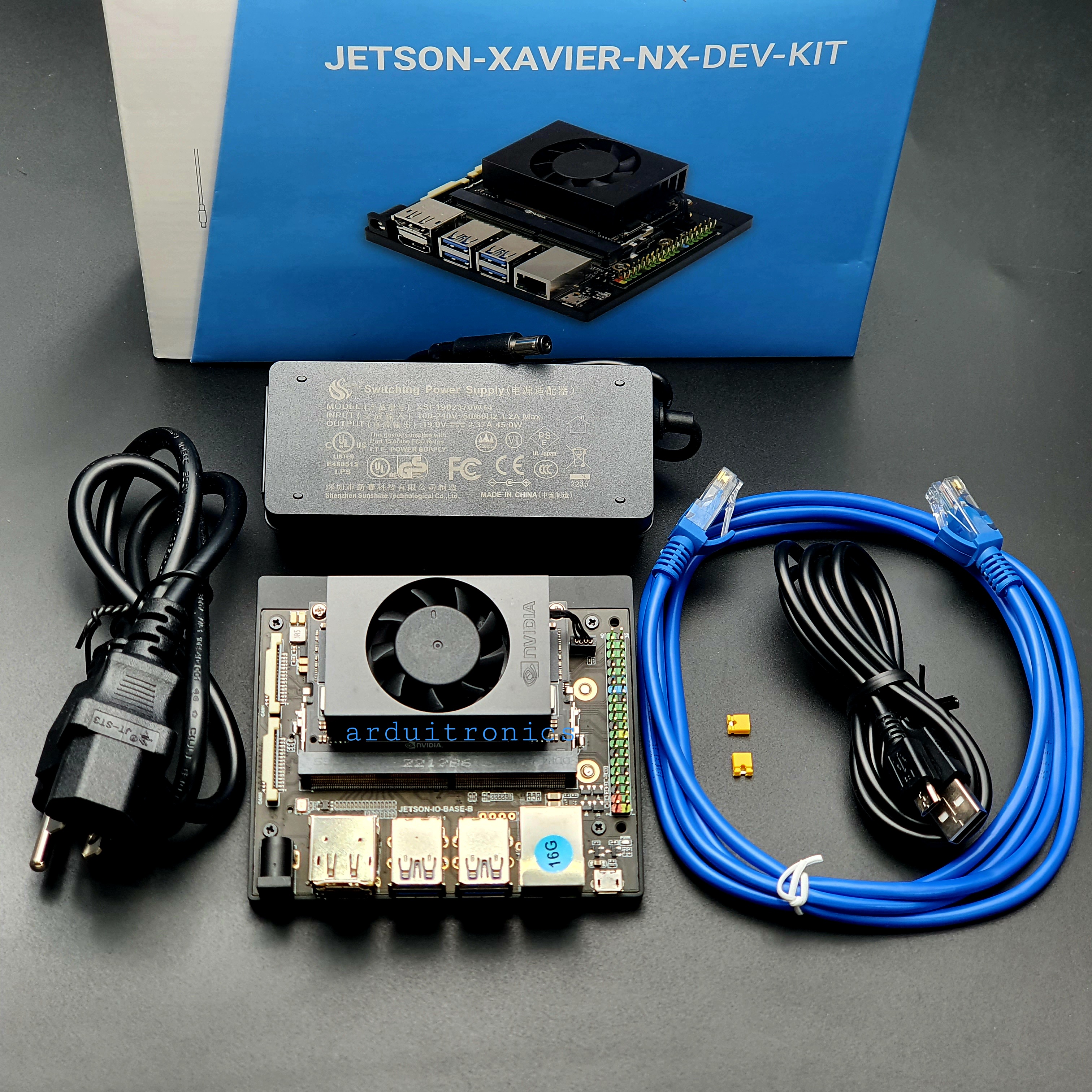 [pre-installed JetPack, 128GB SSD and WiFi] Jetson Xavier NX AI Dev. Kit (16GB RAM) - Alternative Jetson Xavier NX Dev Kit with Official Module