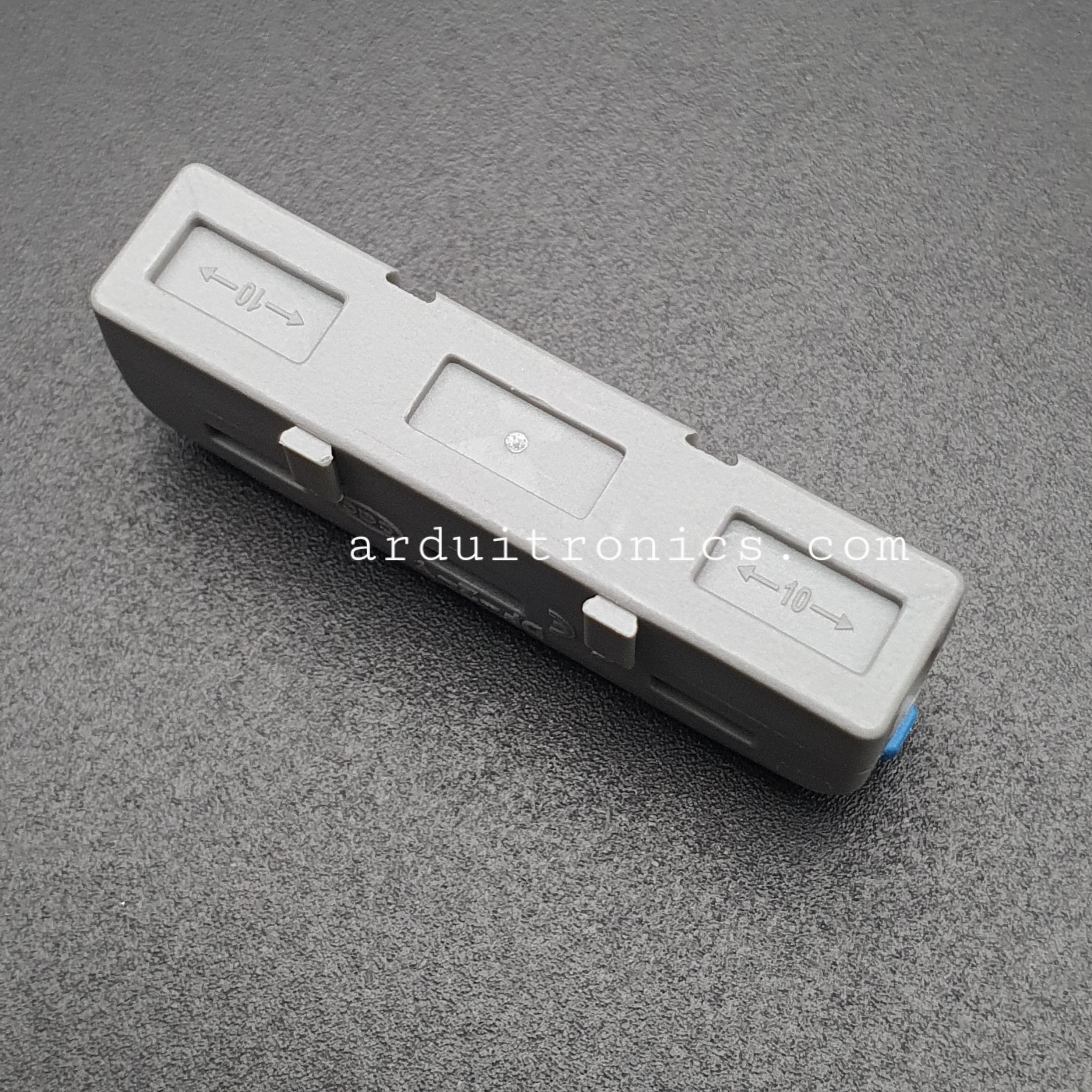 Terminal ต่อสายไฟแบบเร็ว 2 ช่อง (1 in - 1 out) Wire Connector Quick Terminal 0.2-4mm Square Splitter รุ่น DF-2-Y สีฟ้า