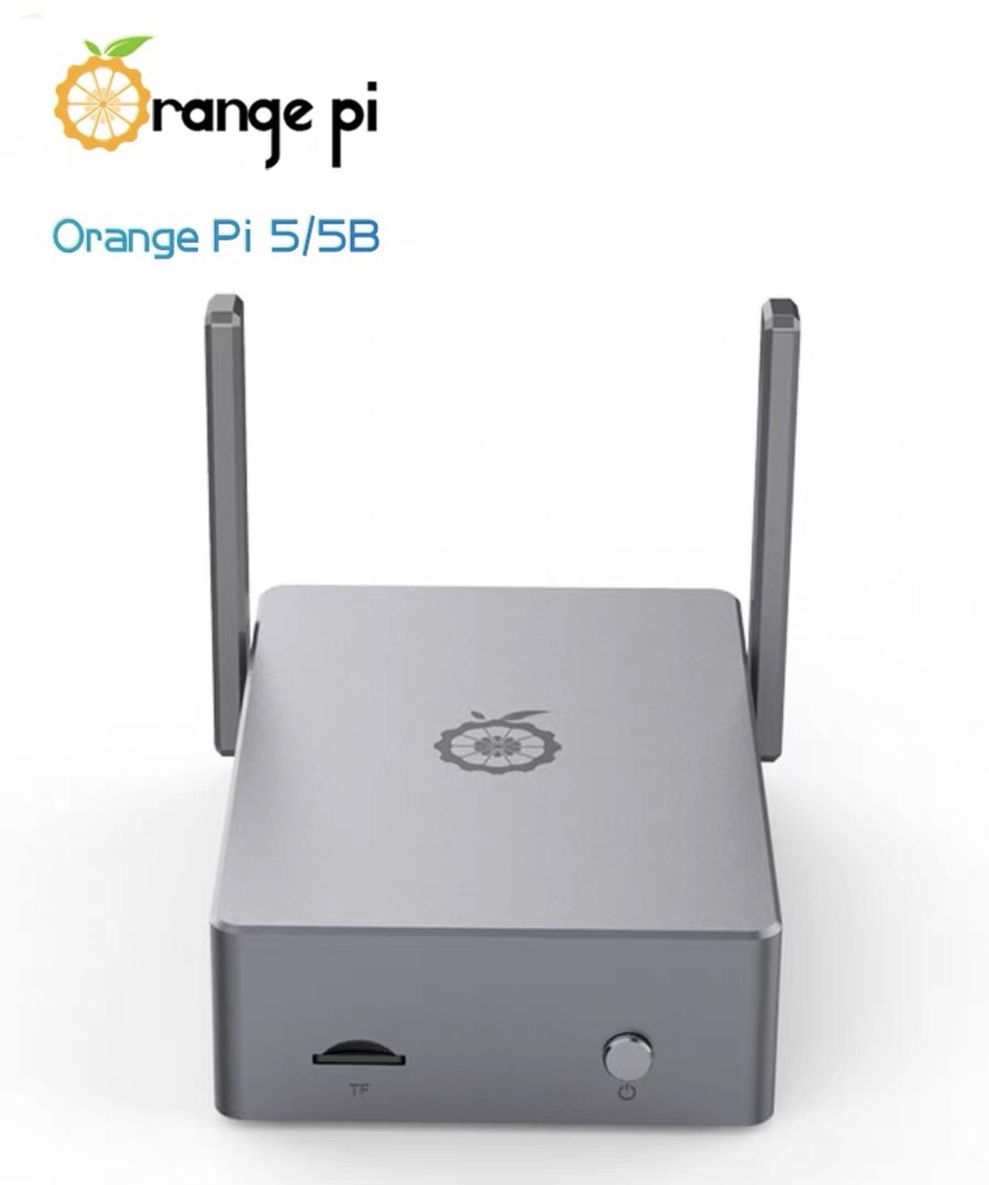 กล่องโลหะพิเศษ สำหรับ Orange Pi 5 / 5B Development Board กล่องโลหะพิเศษ พร้อมเสาอากาศ