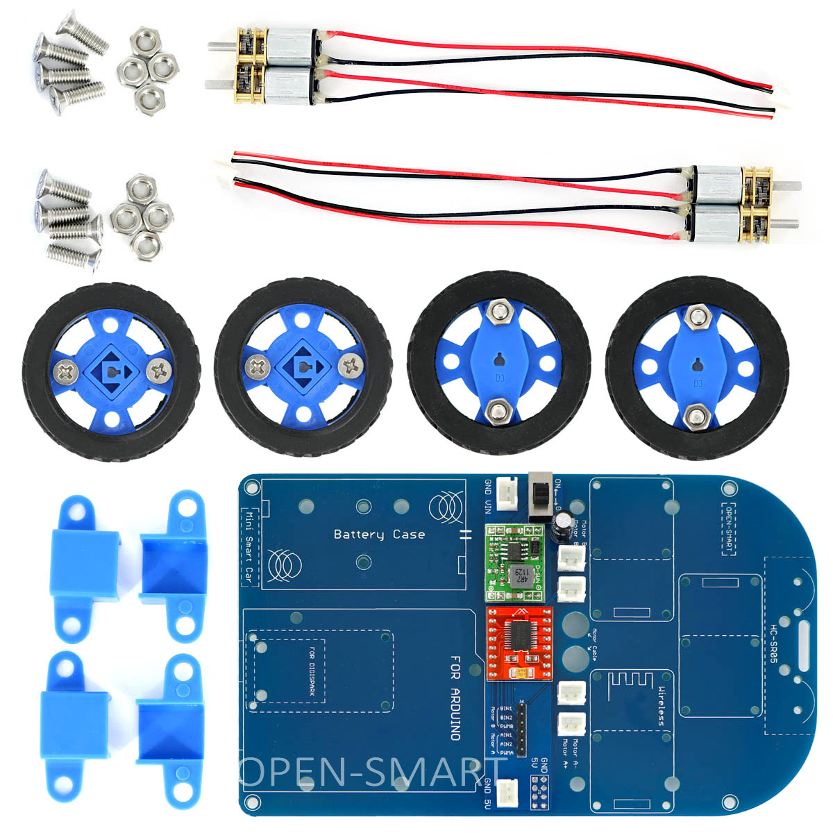 N20 Geared Motor 4WD Bluetooth Control Smart Robot Car Kit Chassis