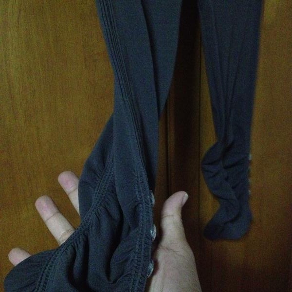 กางเกงเลคกิ้งสีเทาเข้มเด็กหญิง10ขวบ