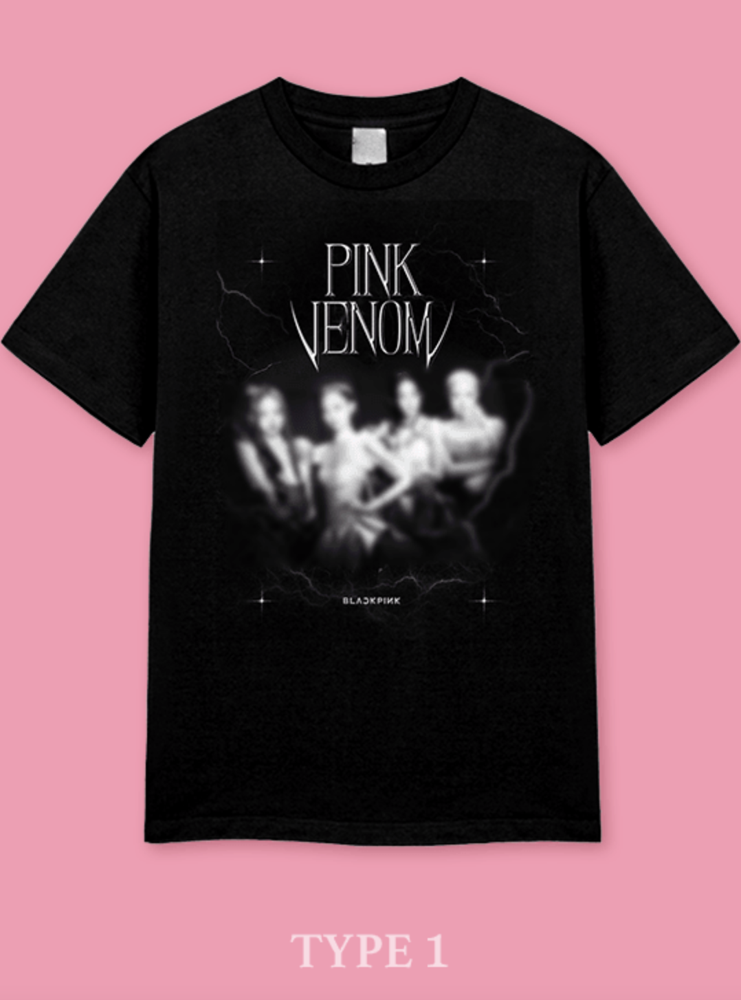BLACKPINK -Pink Venom] Official Merch -Photo T-shirts ระบุแบบ และ สี ที่ต้องการ