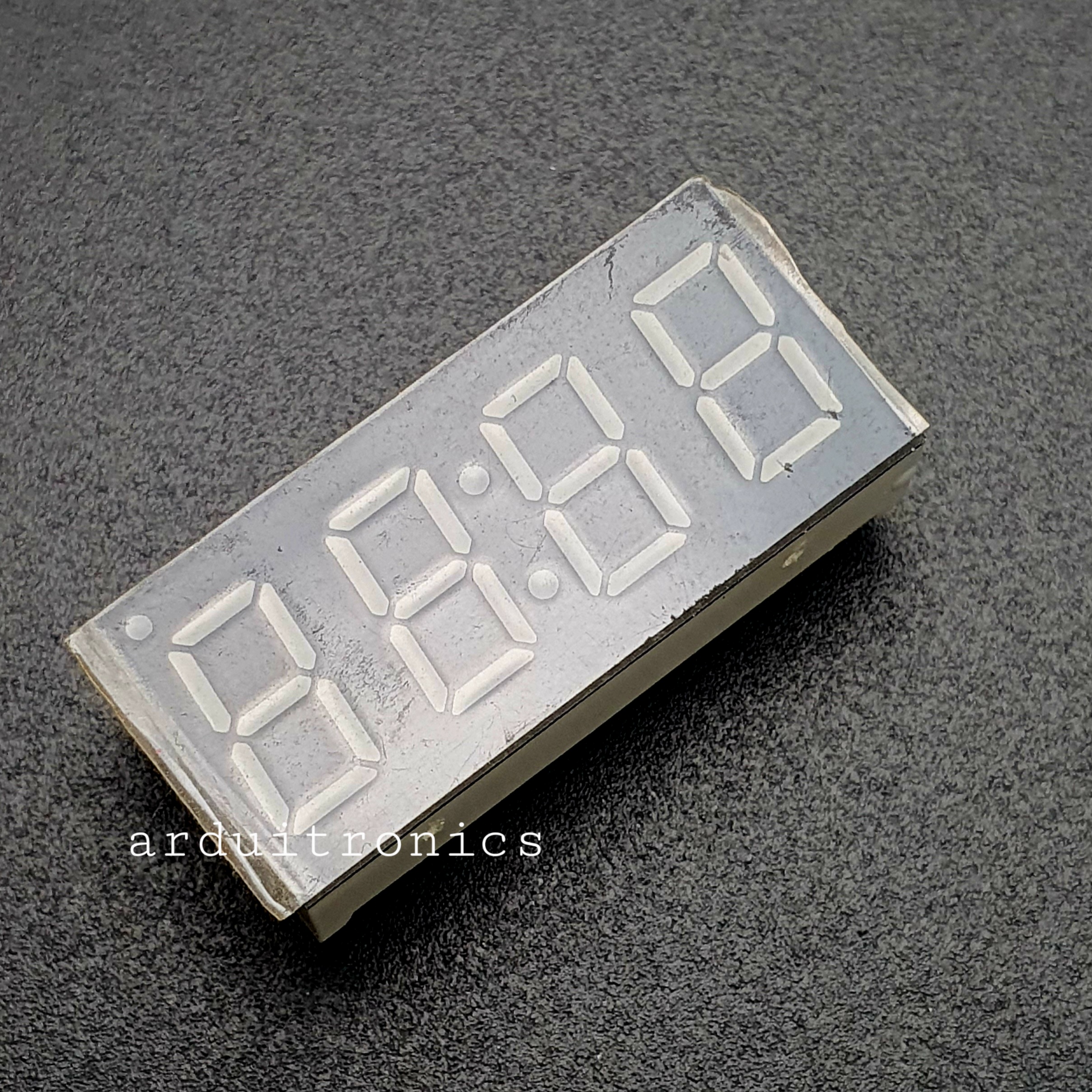 โมดูลแสดงค่าตัวเลข 4 หลัก 7 Segment 4 Digit Clock Display 0.36 Inches - Green PCB (ยังไม่บัดกรี)
