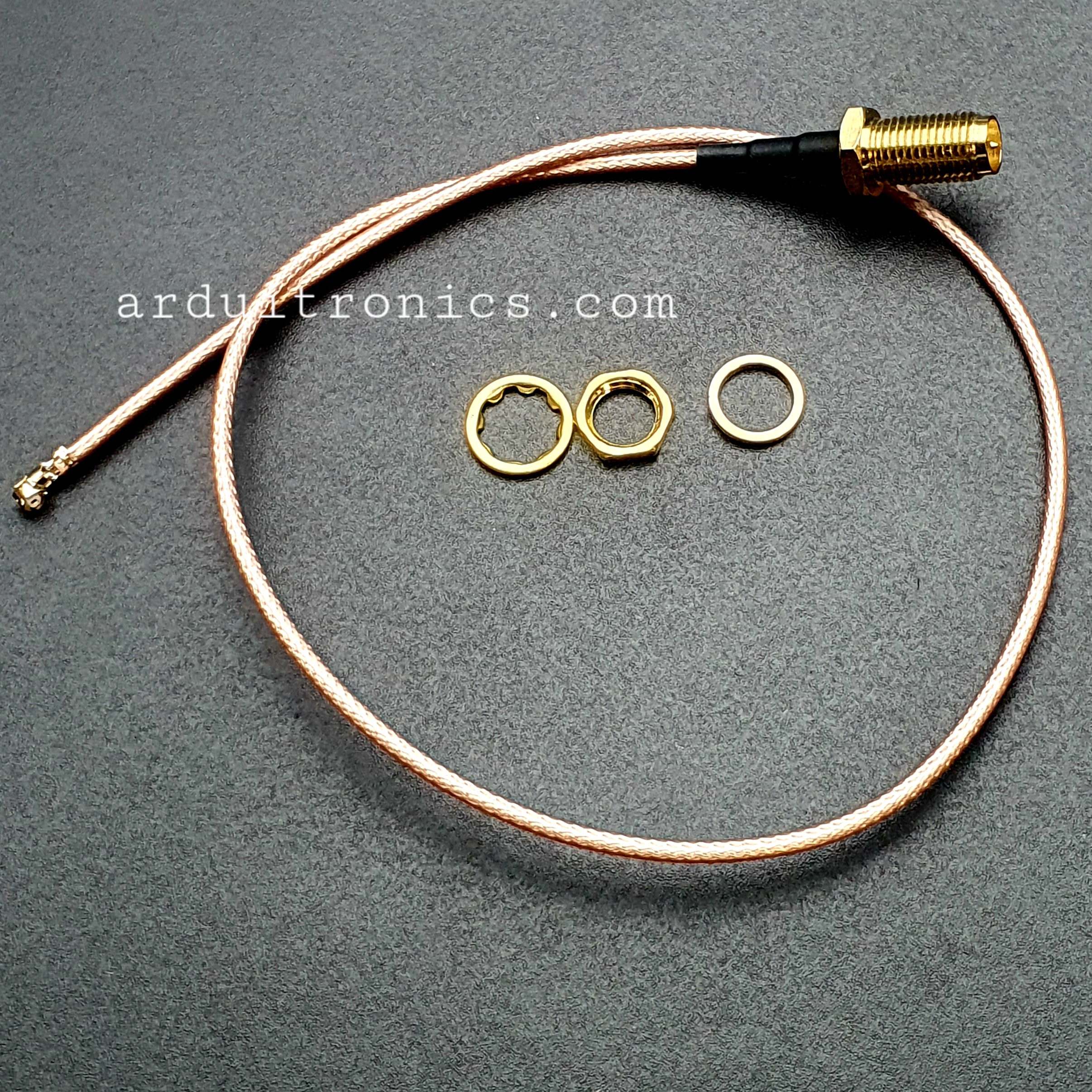 High Quality RF Adapter Cable (SMA to UFL/U.FL/IPX/IPEX) RP-SMA Female Head Outer Screw Inner Needle Size 30 cm