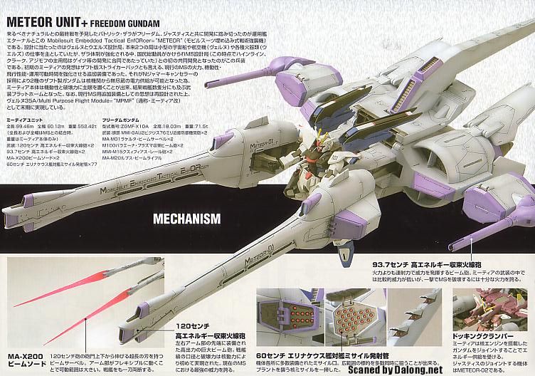 HG 1/144 Meteor Unit + Freedom Gundam