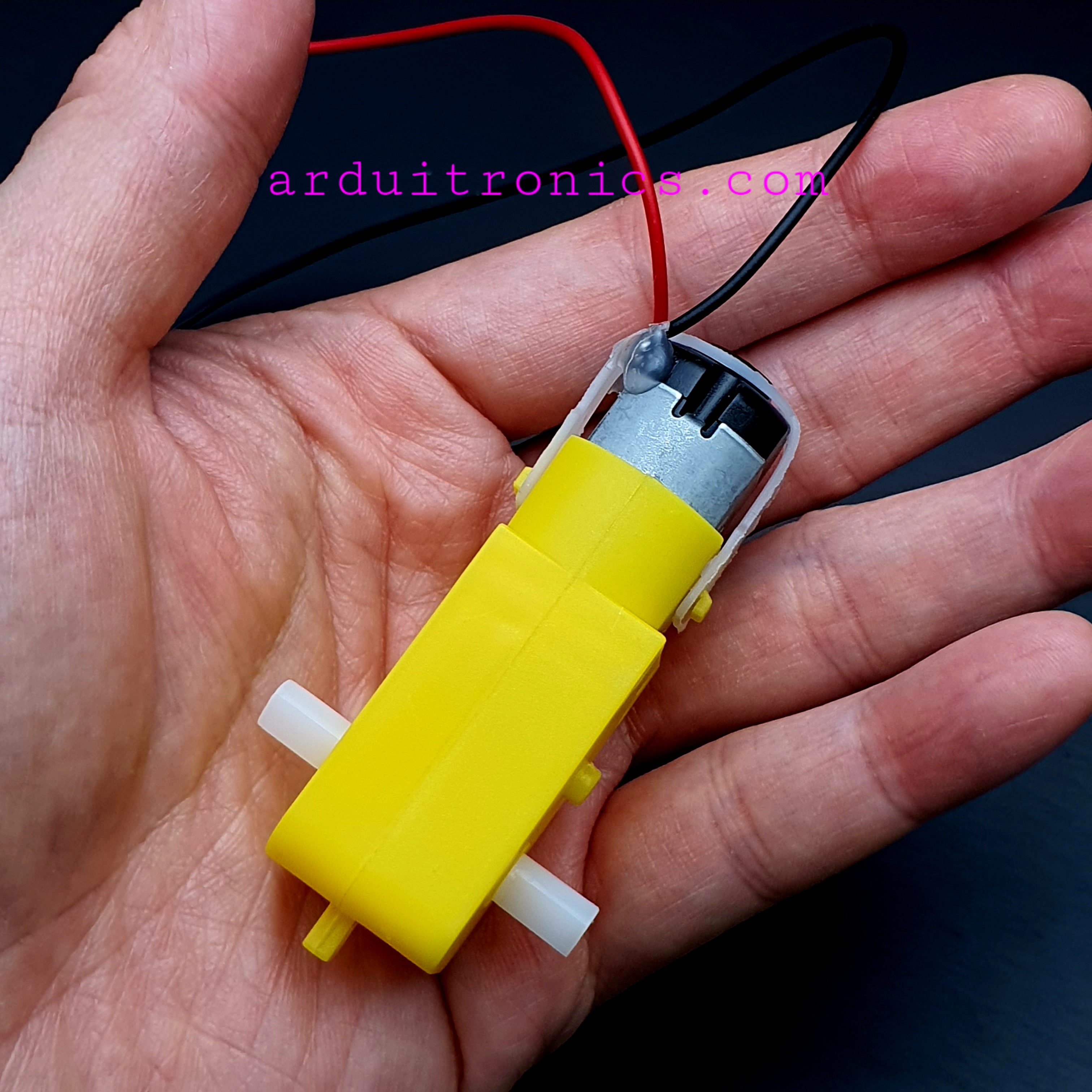 Gear Motor มอเตอร์แกนคู่ (อัตราทด 1:48) พร้อมสายไฟ