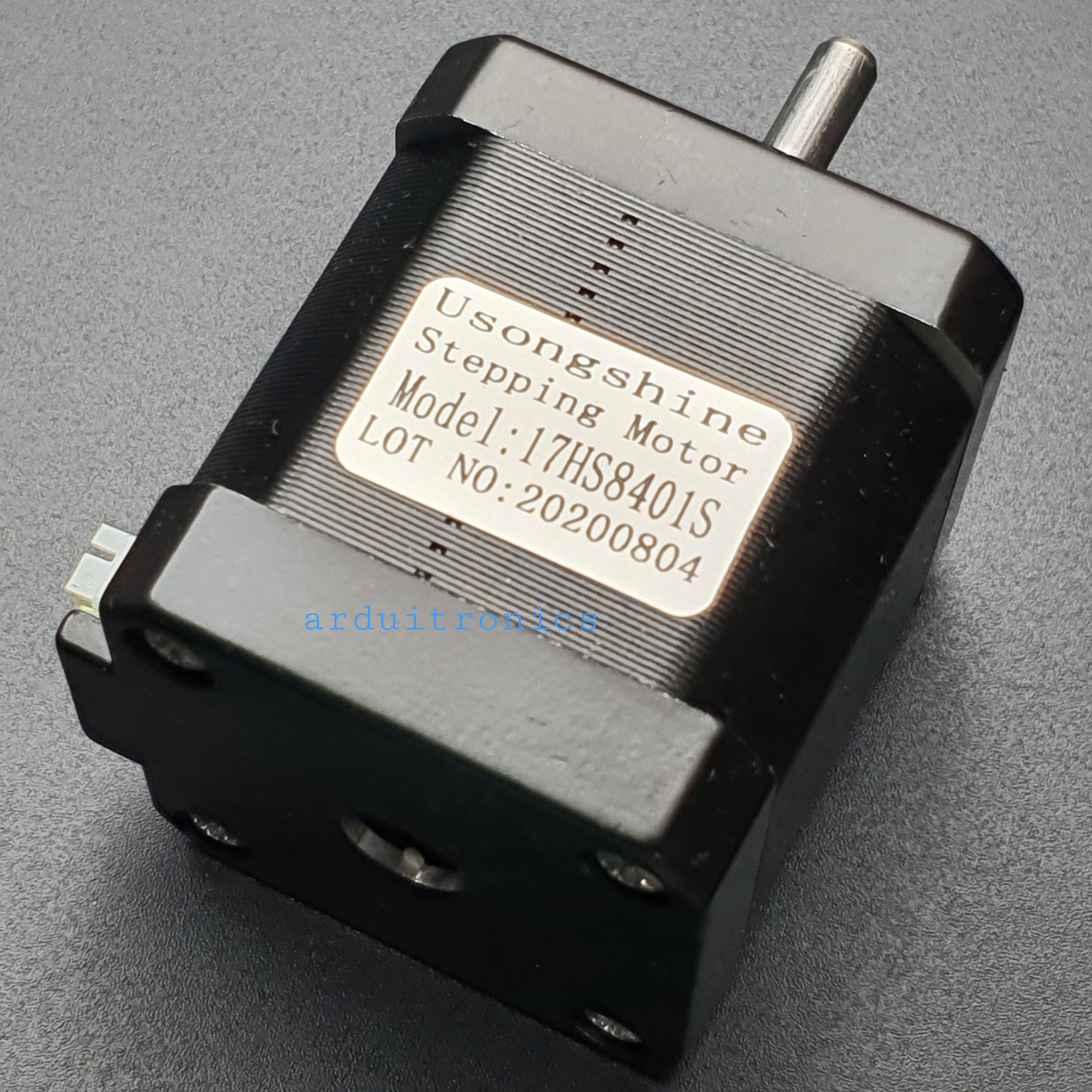 Stepping Motor แรงบิด 0.48 N.m - 1.8A (17HS8401S) สีดำ พร้อมสาย connector