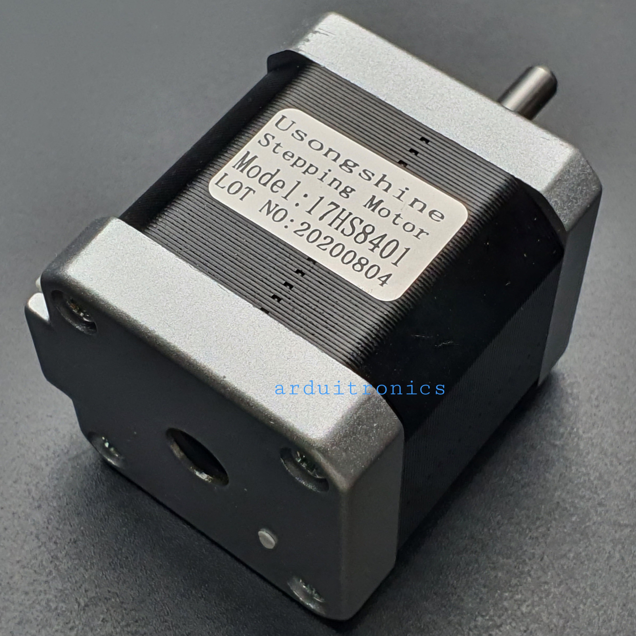 Stepping Motor แรงบิด 0.48 N.m - 1.8A (17HS8401) สีเงิน พร้อมสาย connector