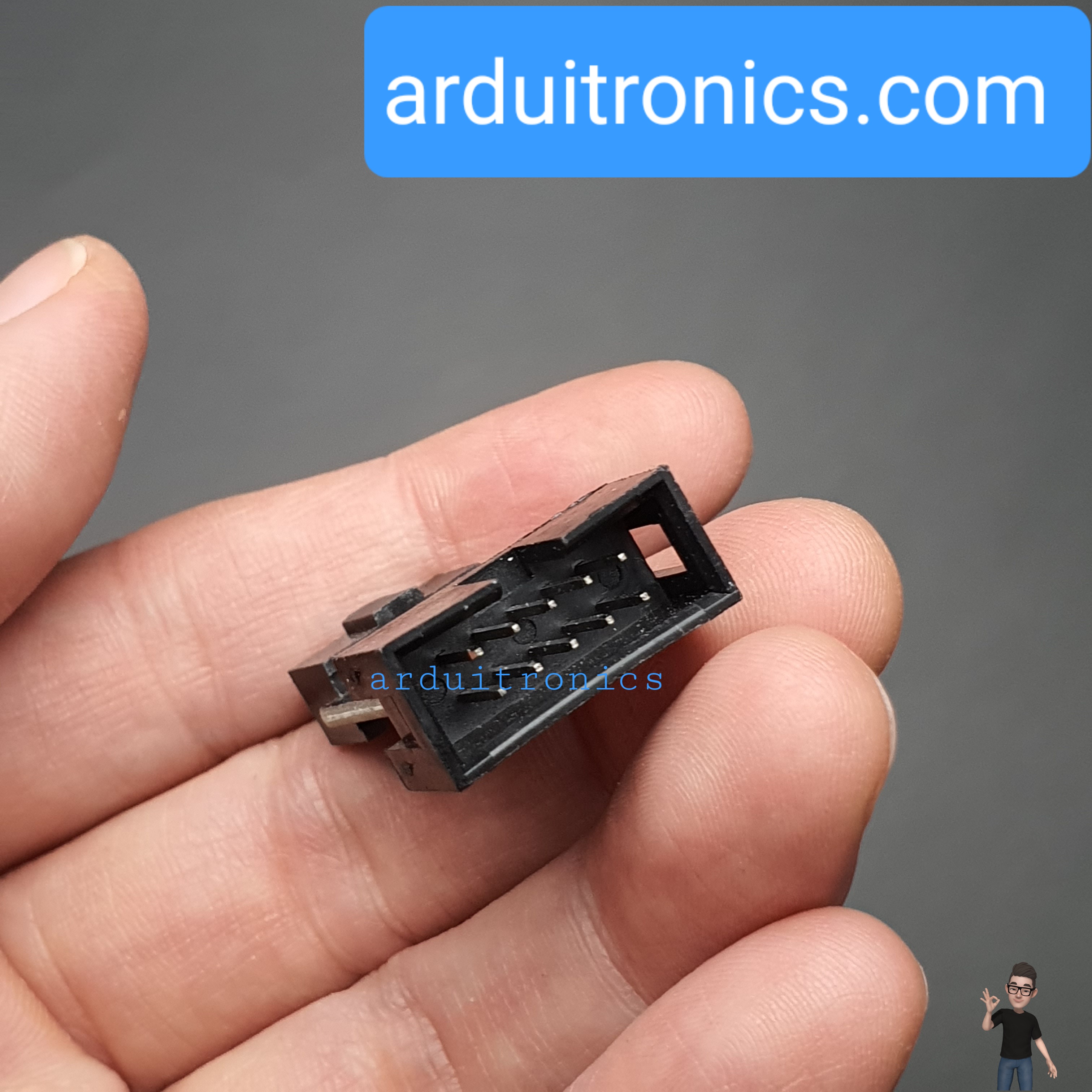 AVRISP/USBasp/STK500 10pin to 6pin Adapter (BTE13-006)