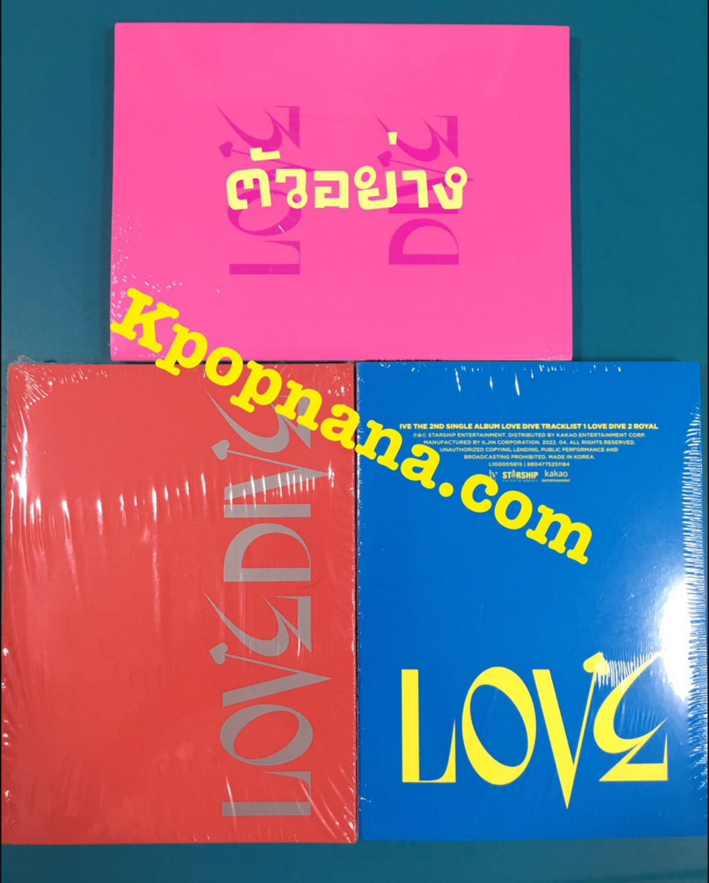 IVE - The 2nd Single Album [LOVE DIVE] แบบ set VER.1 + VER.2 + VER.3 ส่ง เครืองบิน