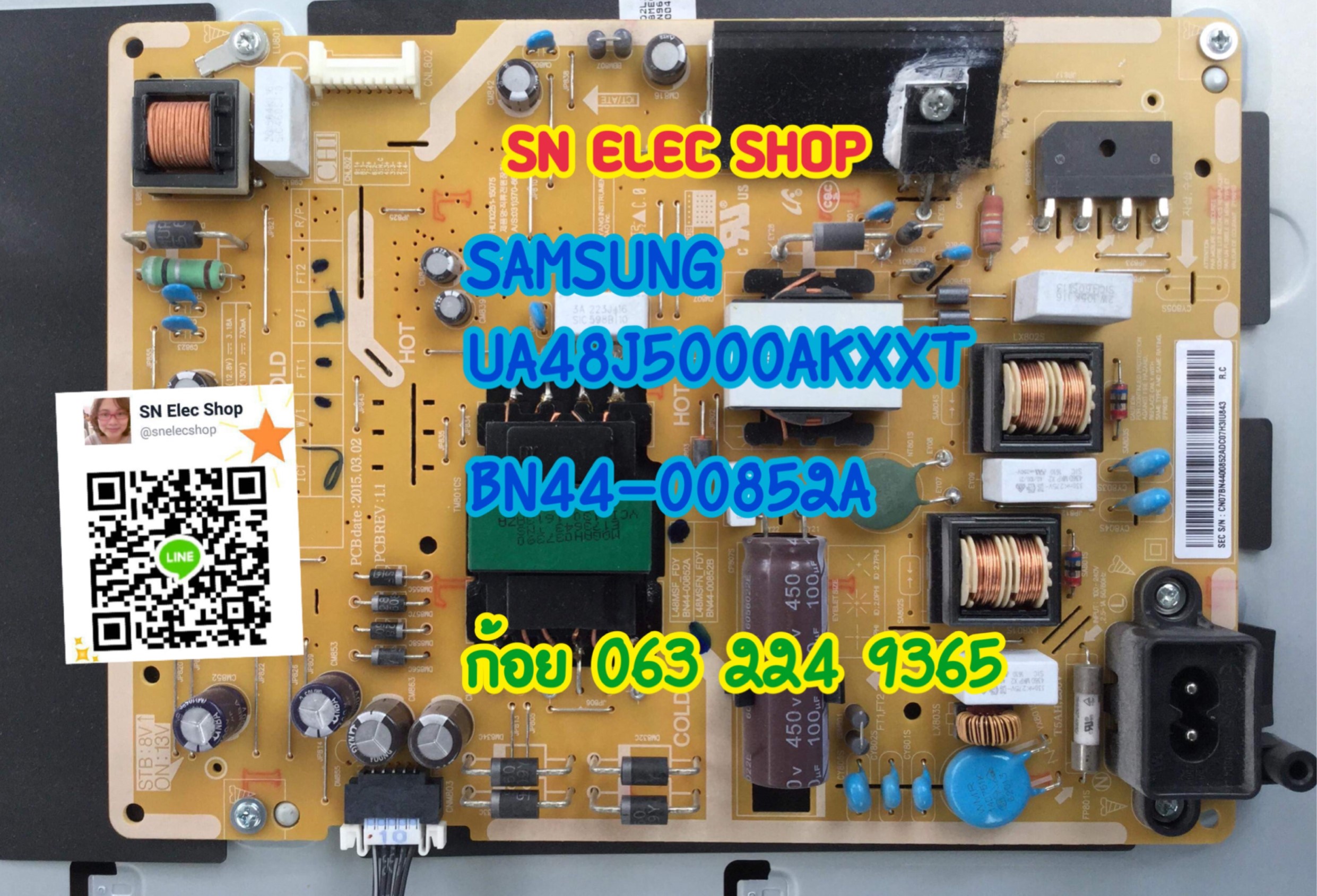 SAMSUNG รุ่น UA48J5000AXXT SUPPLY BN44-00852A